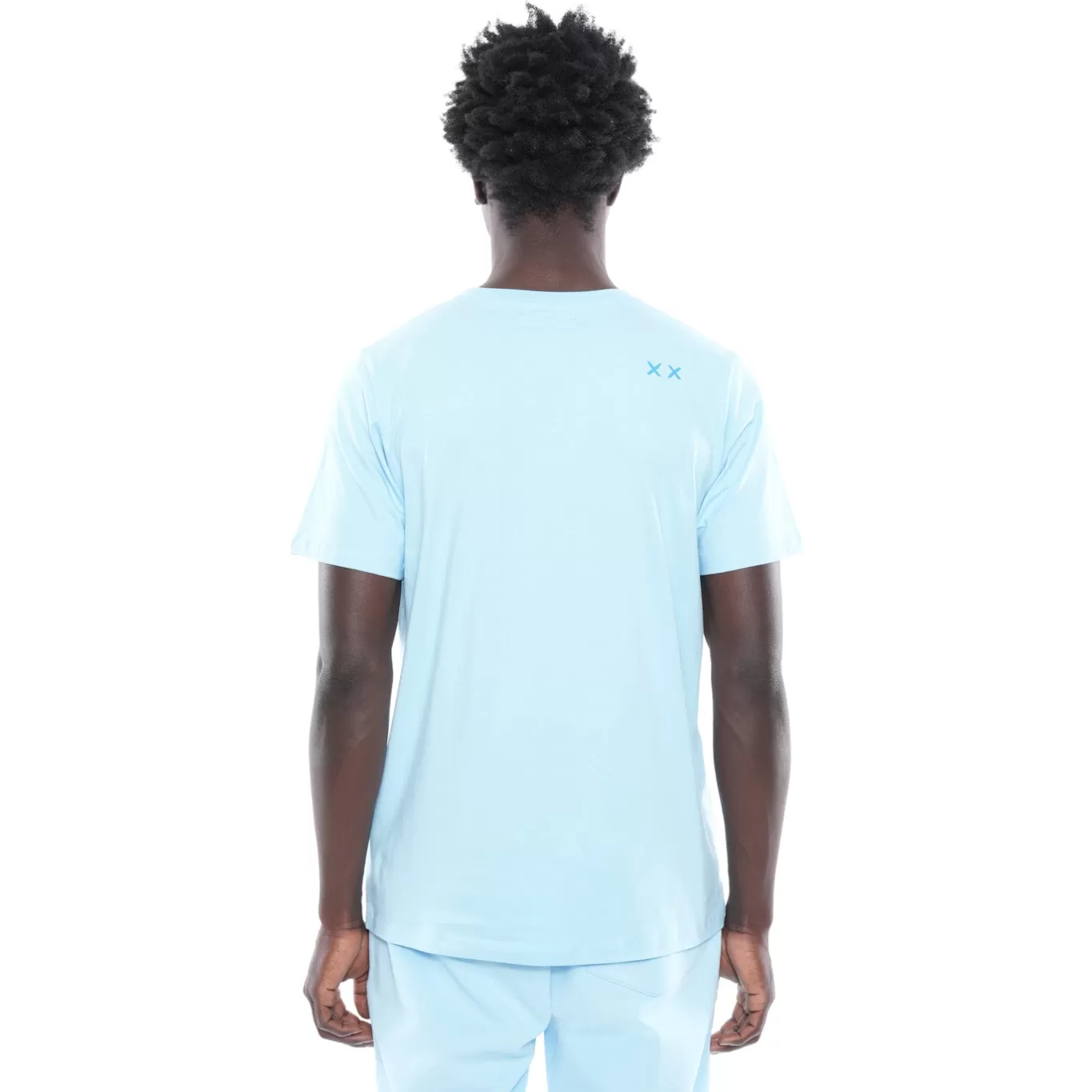 Cult Of Individuality T-Shirts<3D CLEAN SHIMUCHAN LOGO SHORT SLEEVE CREW NECK TEE IN ATOMIZER BLUE