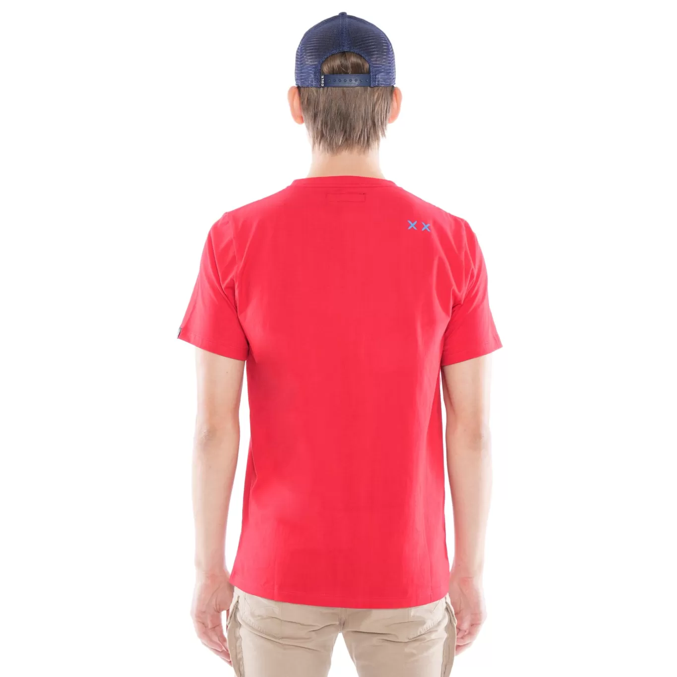 Cult Of Individuality T-Shirts<3D CLEAN SHIMUCHAN LOGO SHORT SLEEVE CREW NECK TEE IN HIGH RISK RED