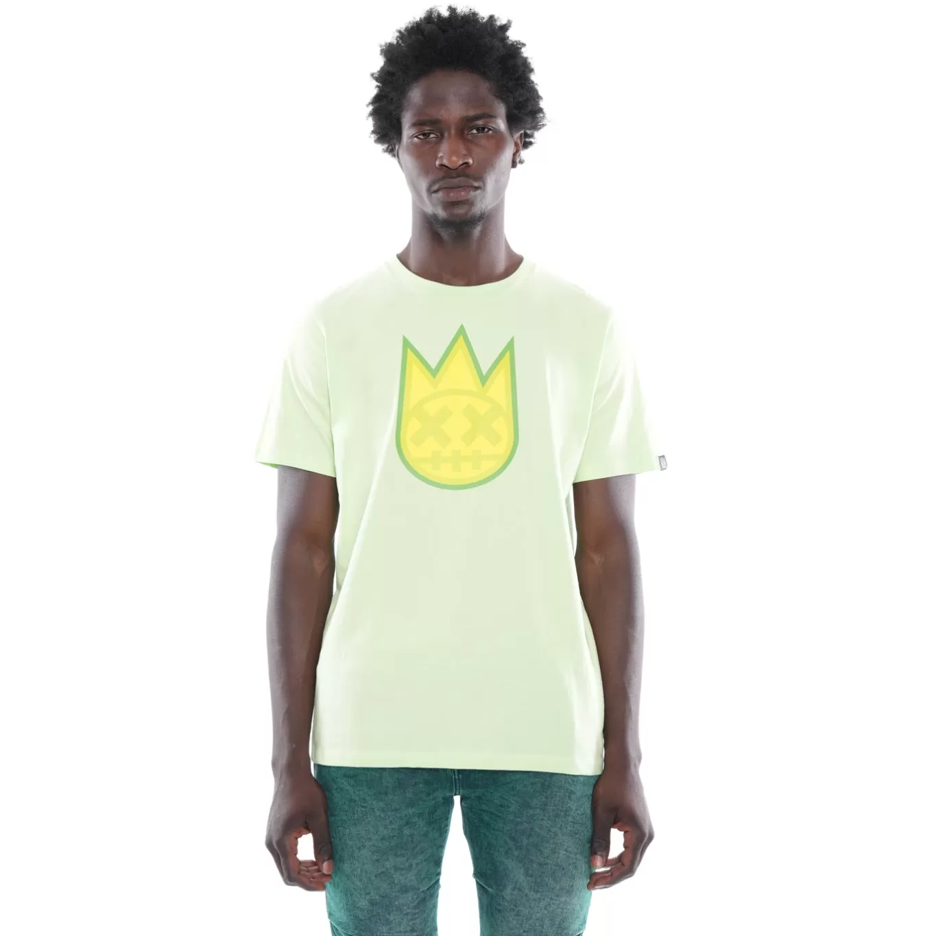 Cult Of Individuality T-Shirts<3D CLEAN SHIMUCHAN LOGO SHORT SLEEVE CREW NECK TEE IN PATINA GREEN
