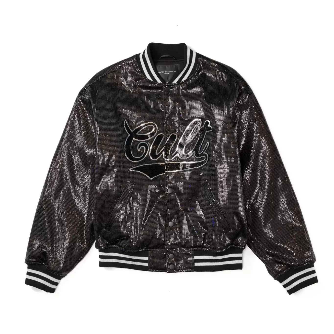 Cult Of Individuality Outerwear<BASEBALL JACKET IN BLACK