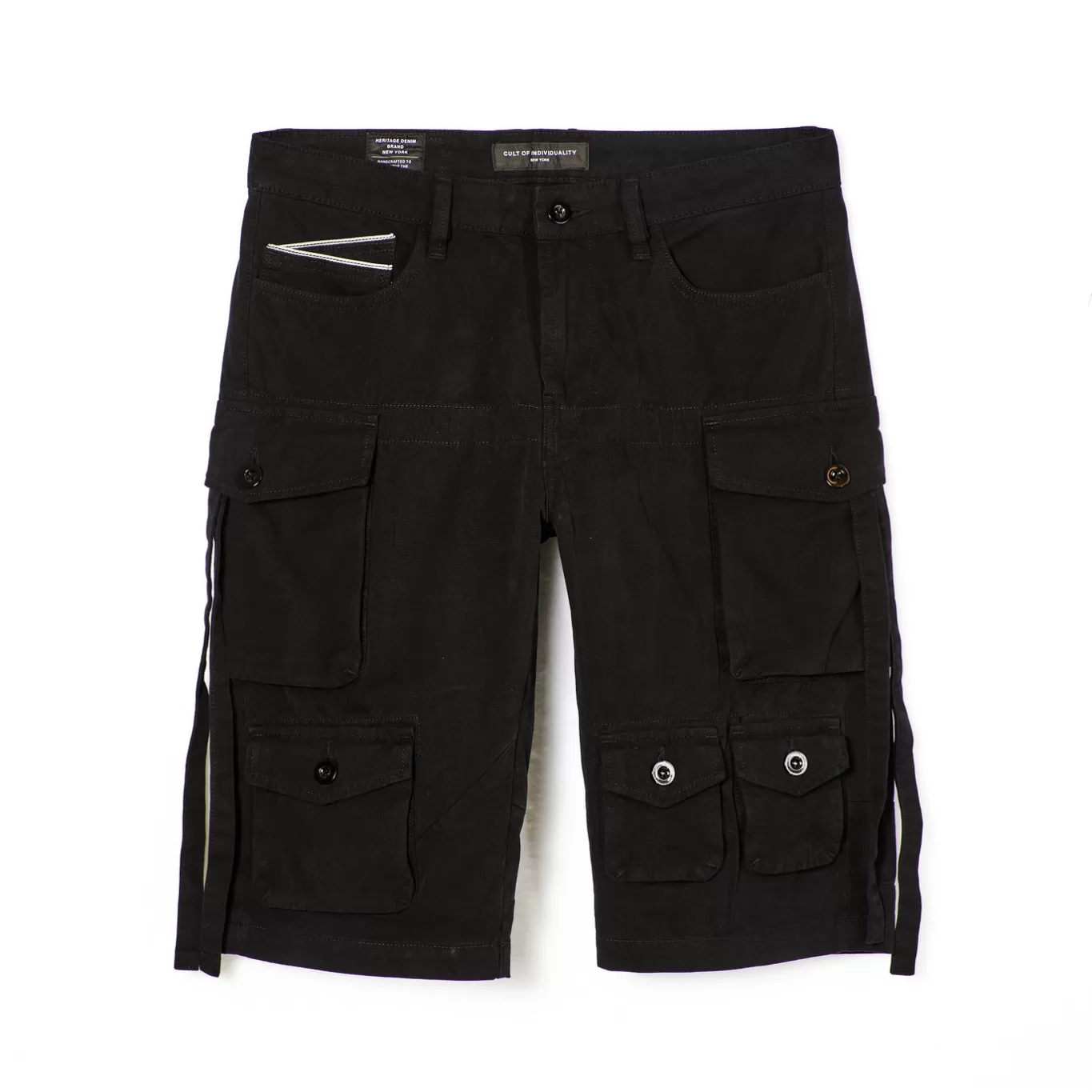 Cult Of Individuality Cargos | Denim Shorts<CARGO SHORTS IN VINTAGE BLACK