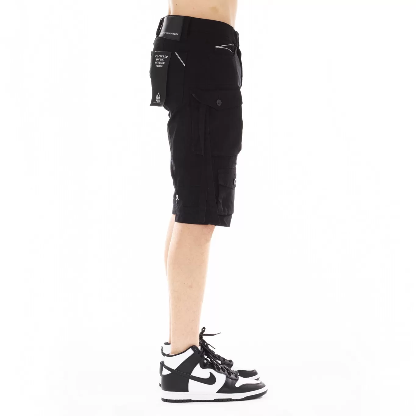 Cult Of Individuality Cargos | Denim Shorts<CARGO SHORTS IN VINTAGE BLACK