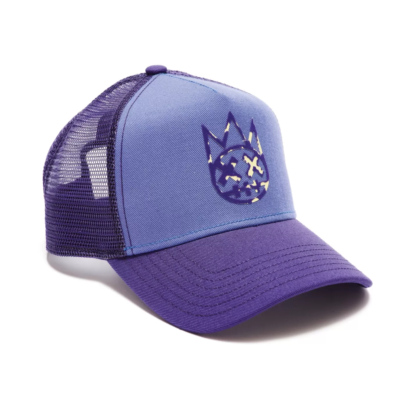 Cult Of Individuality Trucker Hats<CLEAN LOGO MESH BACK TRUCKER CURVED VISOR IN VINTAGE PURPLE