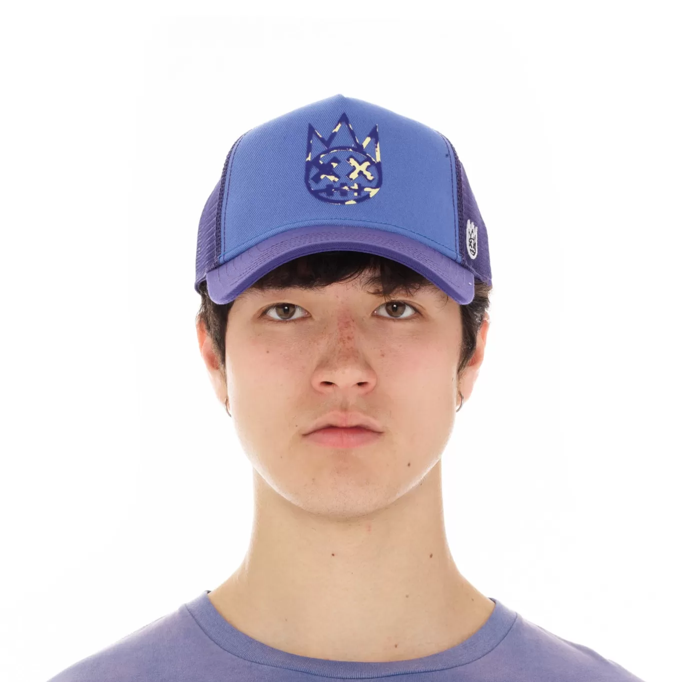 Cult Of Individuality Trucker Hats<CLEAN LOGO MESH BACK TRUCKER CURVED VISOR IN VINTAGE PURPLE