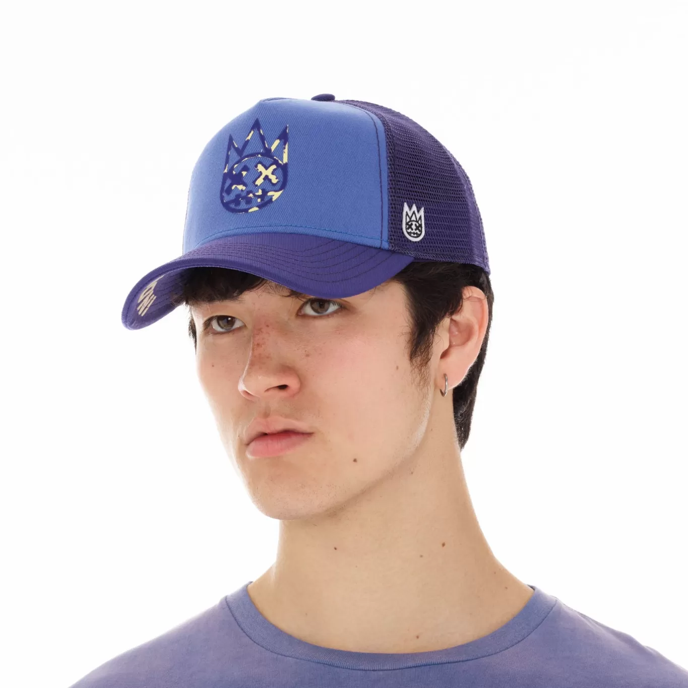 Cult Of Individuality Trucker Hats<CLEAN LOGO MESH BACK TRUCKER CURVED VISOR IN VINTAGE PURPLE