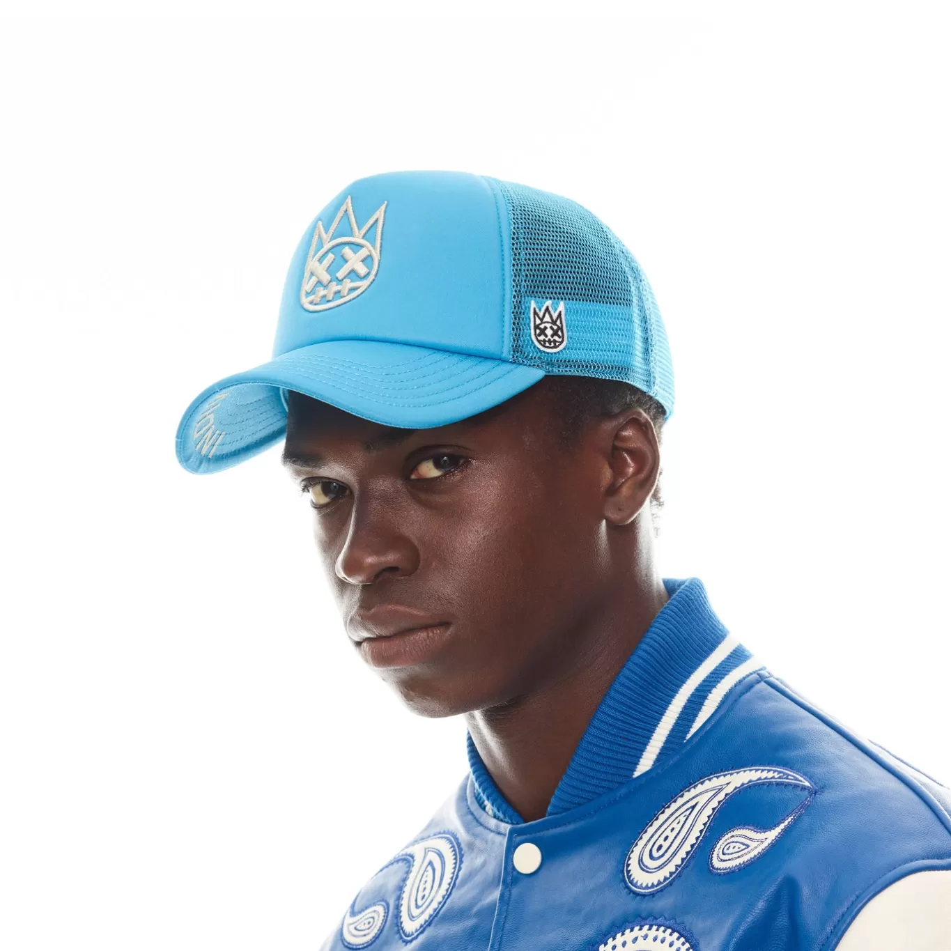 Cult Of Individuality Trucker Hats<CLEAN SHIMUCHAN LOGO MESH BACK TRUCKER HAT IN ELECTRIC BLUE