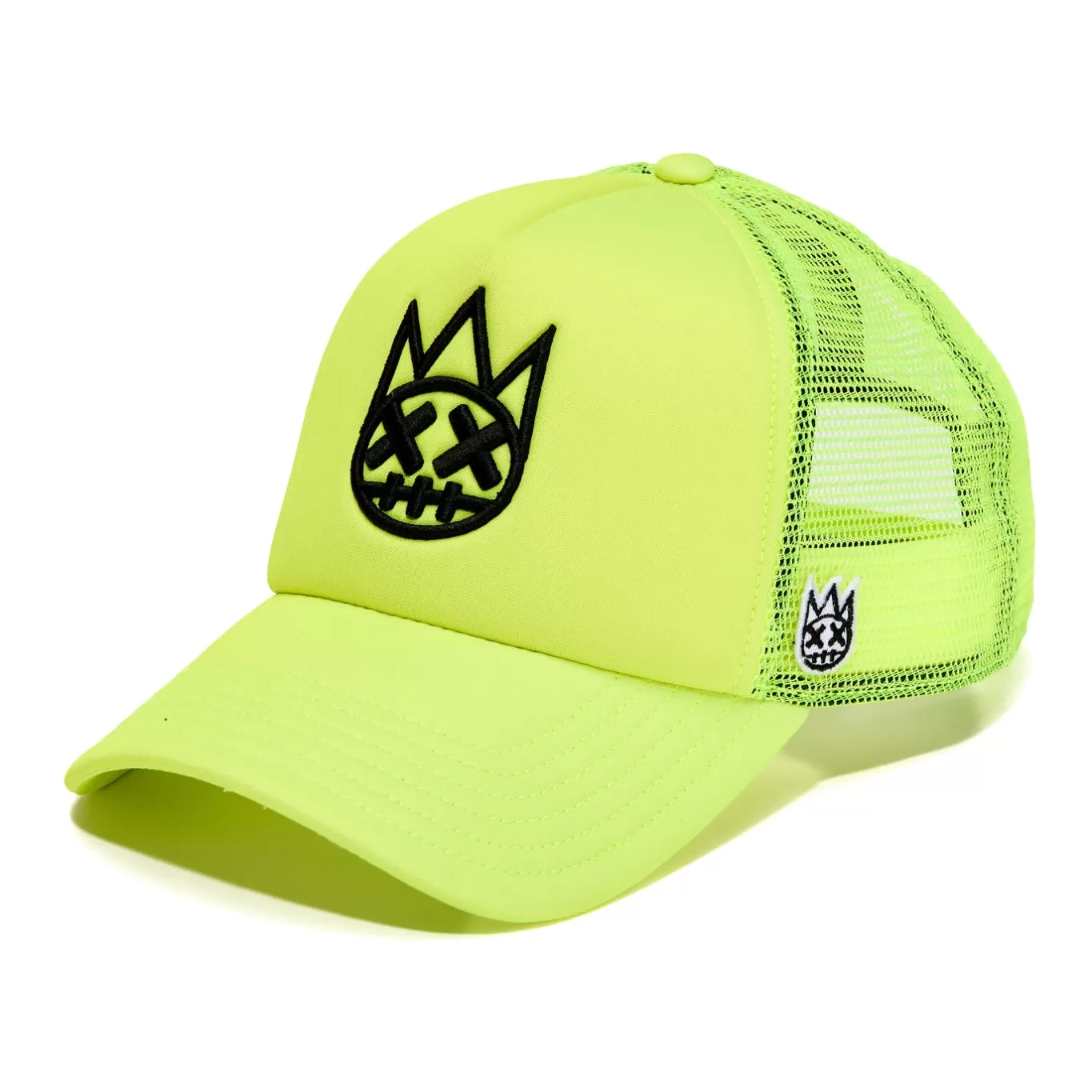 Cult Of Individuality Trucker Hats<CLEAN SHIMUCHAN LOGO MESH BACK TRUCKER HAT IN NEON YELLOW