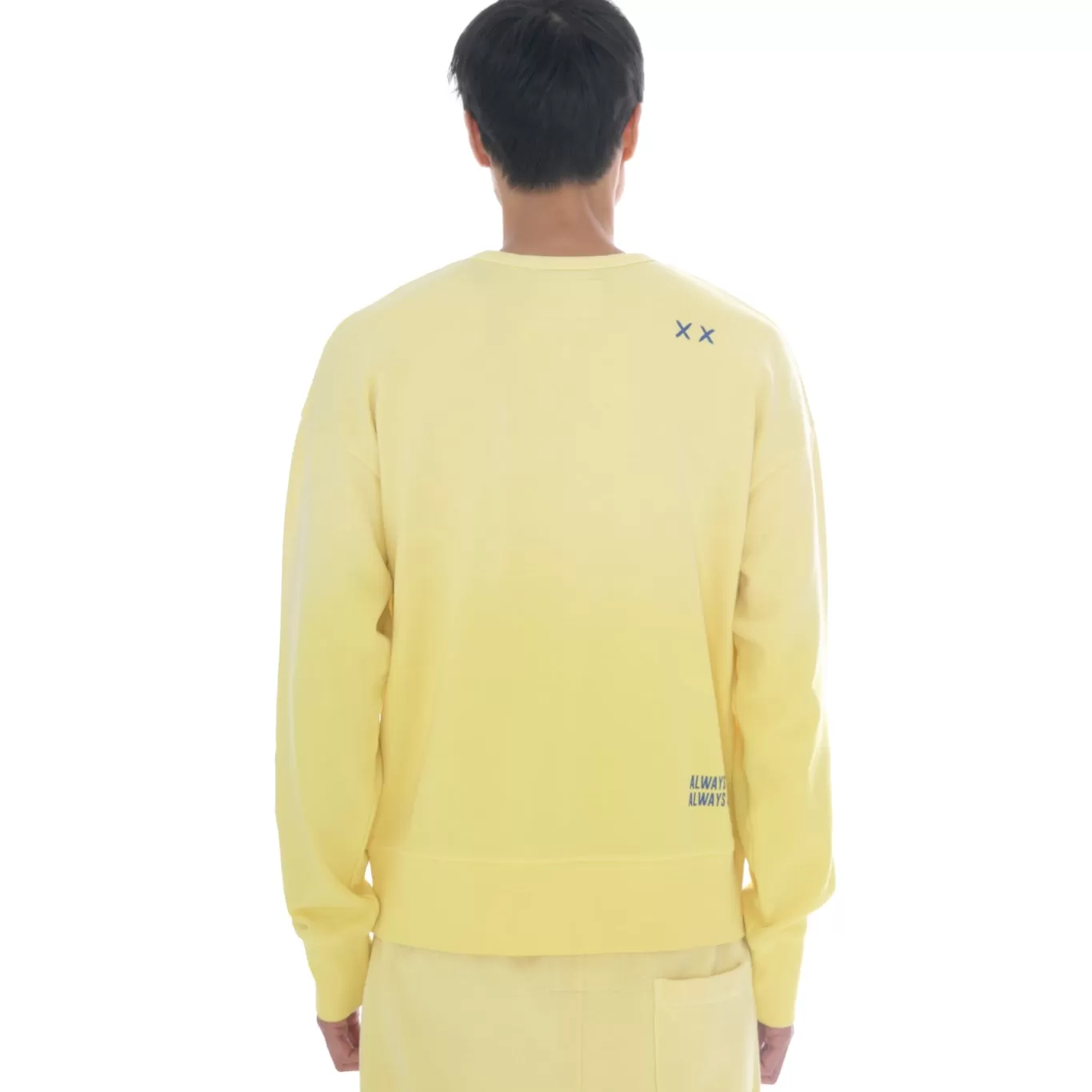 Cult Of Individuality Sweatshirts & Sweatpants<CORE CREW NECK FLEECE IN VINTAGE YELLOW