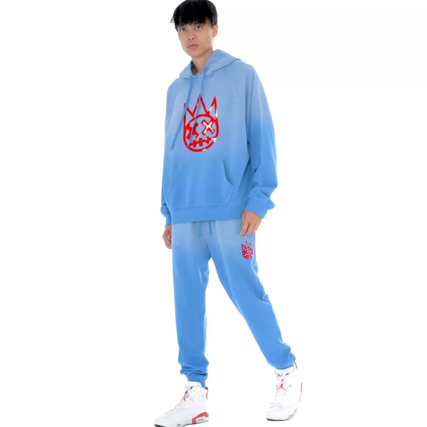 Cult Of Individuality Sweatshirts & Sweatpants<CORE PULLOVER SWEATSHIRT IN VINTAGE BLUE