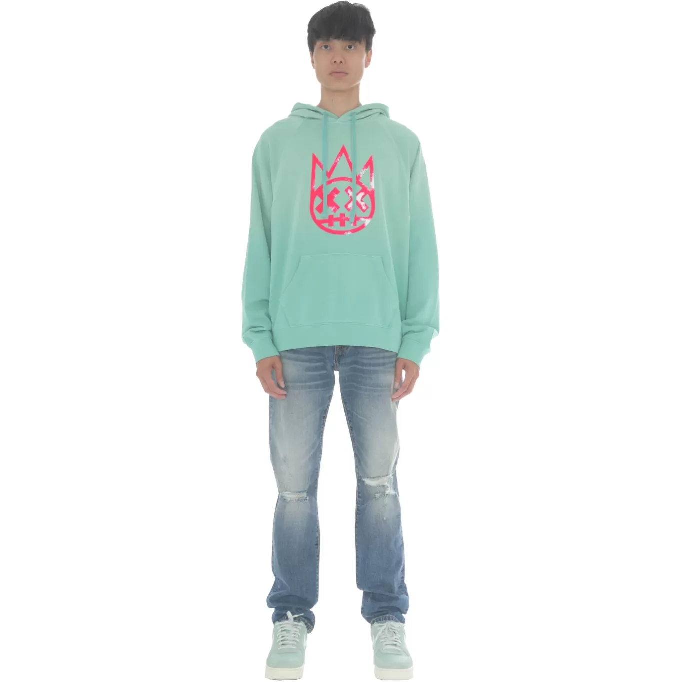 Cult Of Individuality Sweatshirts & Sweatpants<CORE PULLOVER SWEATSHIRT IN VINTAGE MINT BLUE