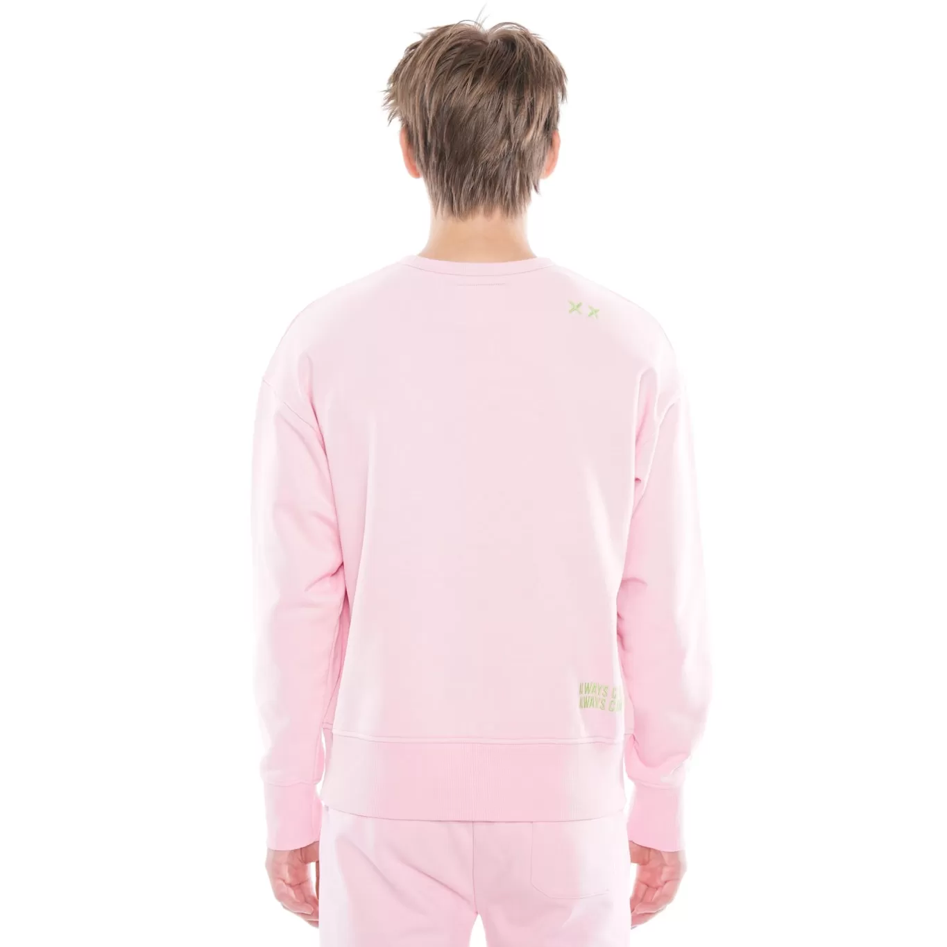 Cult Of Individuality Sweatshirts & Sweatpants<CREW NECK FLEECE IN CANDY PINK