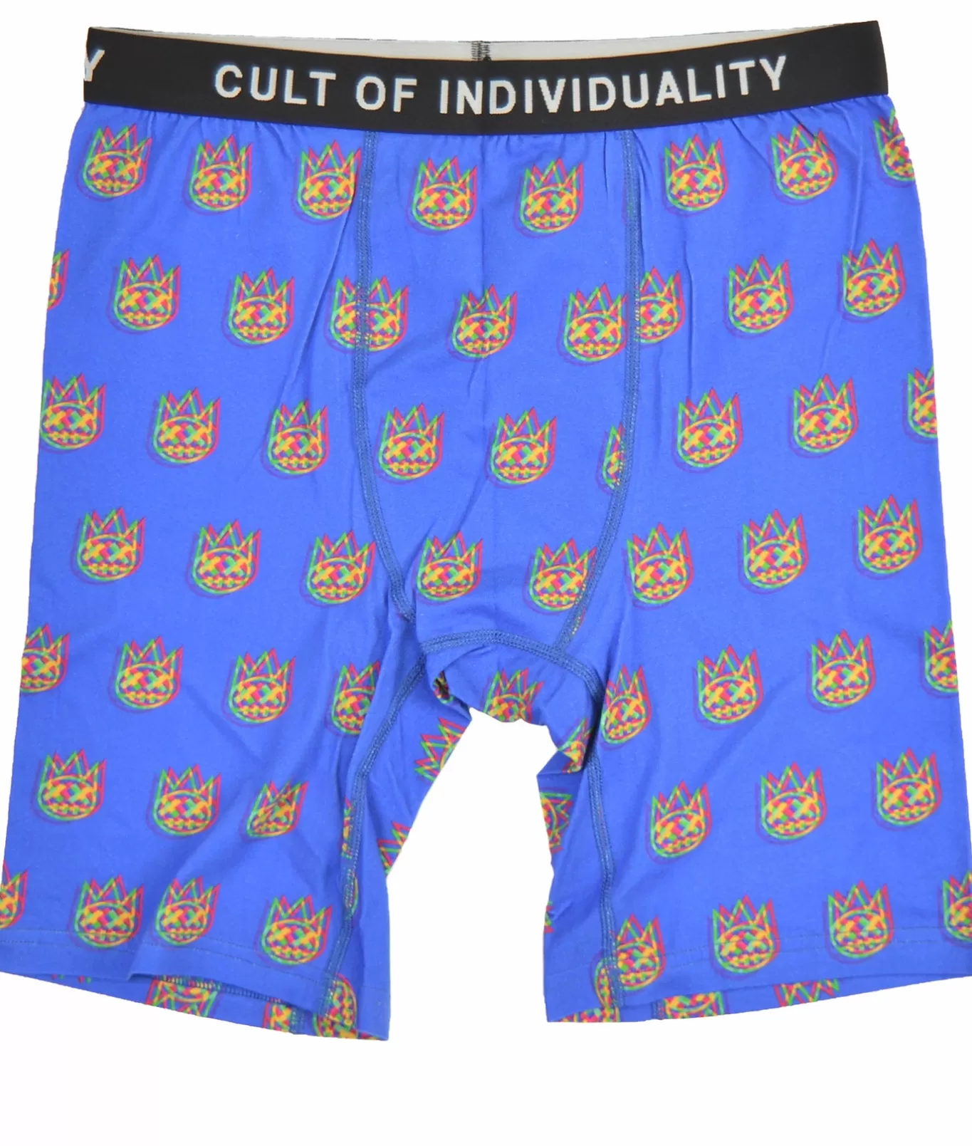 Cult Of Individuality Underwear<CULT BRIEFS "LOGO" IN BABY / COBALT MULTI