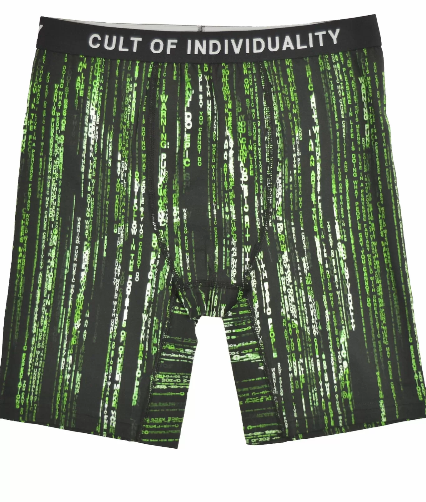 Cult Of Individuality Underwear<CULT BRIEFS "MATRIX" IN BLACK / MULT MULTI