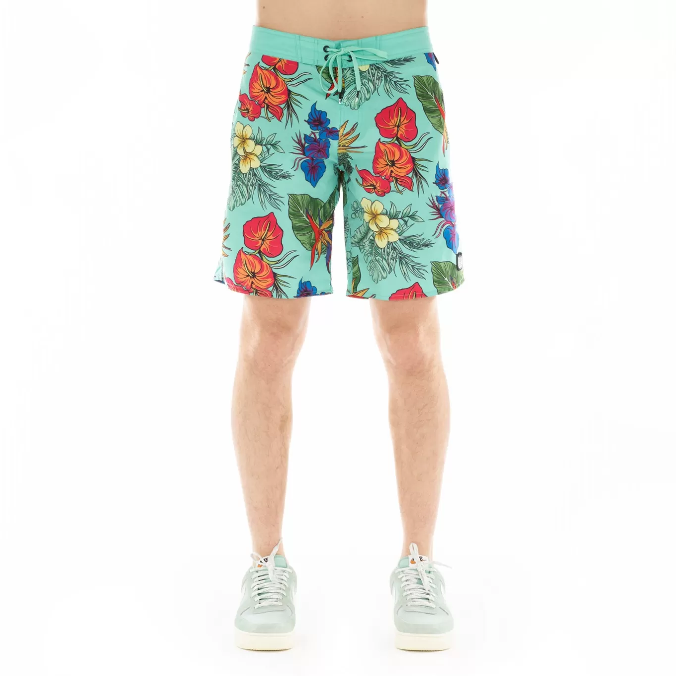 Cult Of Individuality Shorts | Sweatshirts & Sweatpants<ELASTIC WAIST SWIMSUIT IN HAWAIIAN FLOWER MULTI