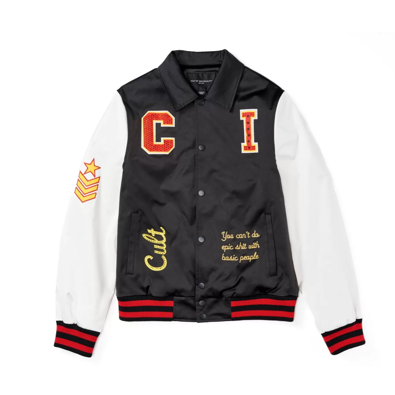 Cult Of Individuality Outerwear<NYLON TYPE II JACKET IN BLACK
