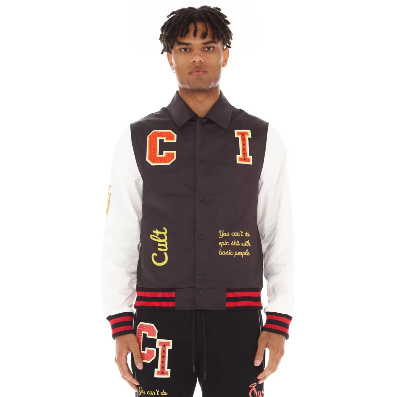 Cult Of Individuality Outerwear<NYLON TYPE II JACKET IN BLACK