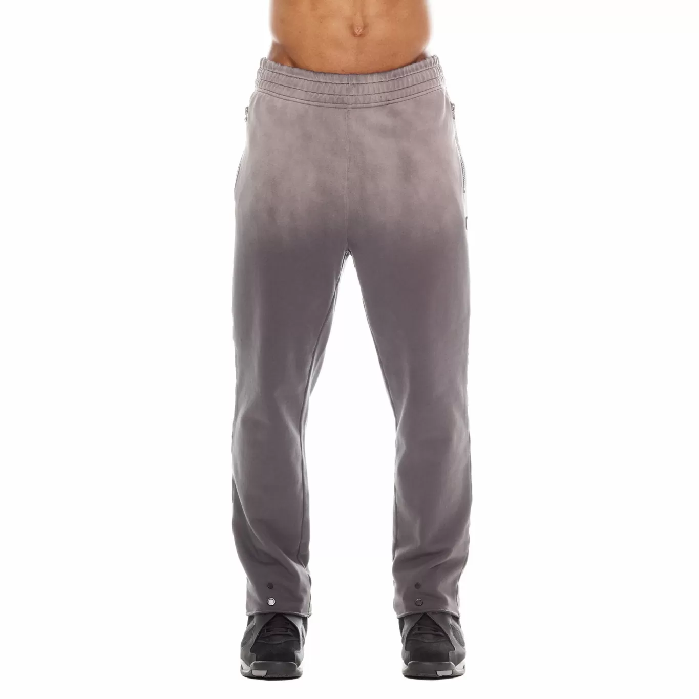 Cult Of Individuality Sweatshirts & Sweatpants<OPEN HEM SWEATPANTS IN VINTAGE CHARCOAL GRAY