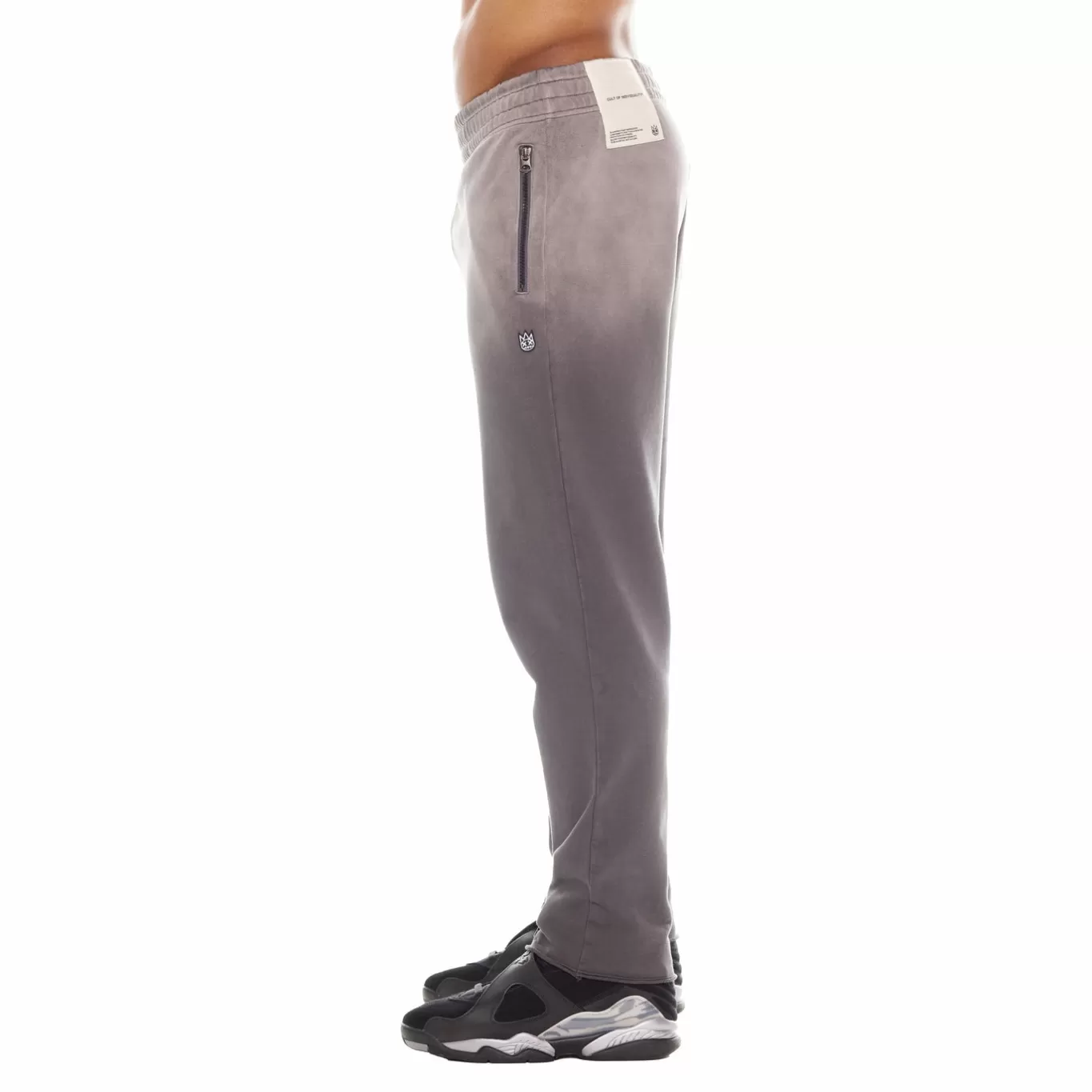Cult Of Individuality Sweatshirts & Sweatpants<OPEN HEM SWEATPANTS IN VINTAGE CHARCOAL GRAY