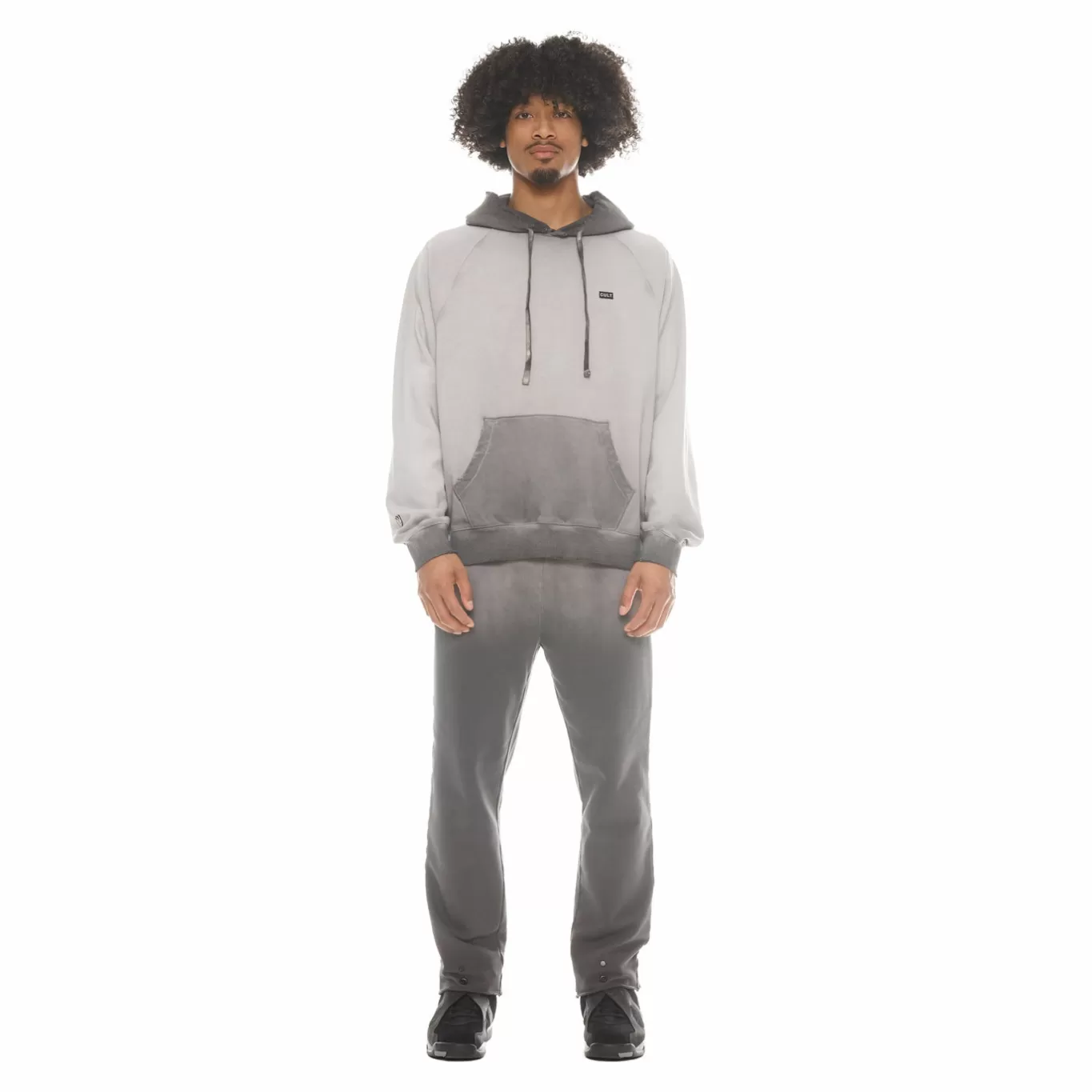 Cult Of Individuality Sweatshirts & Sweatpants<OPEN HEM SWEATPANTS IN VINTAGE CHARCOAL GRAY