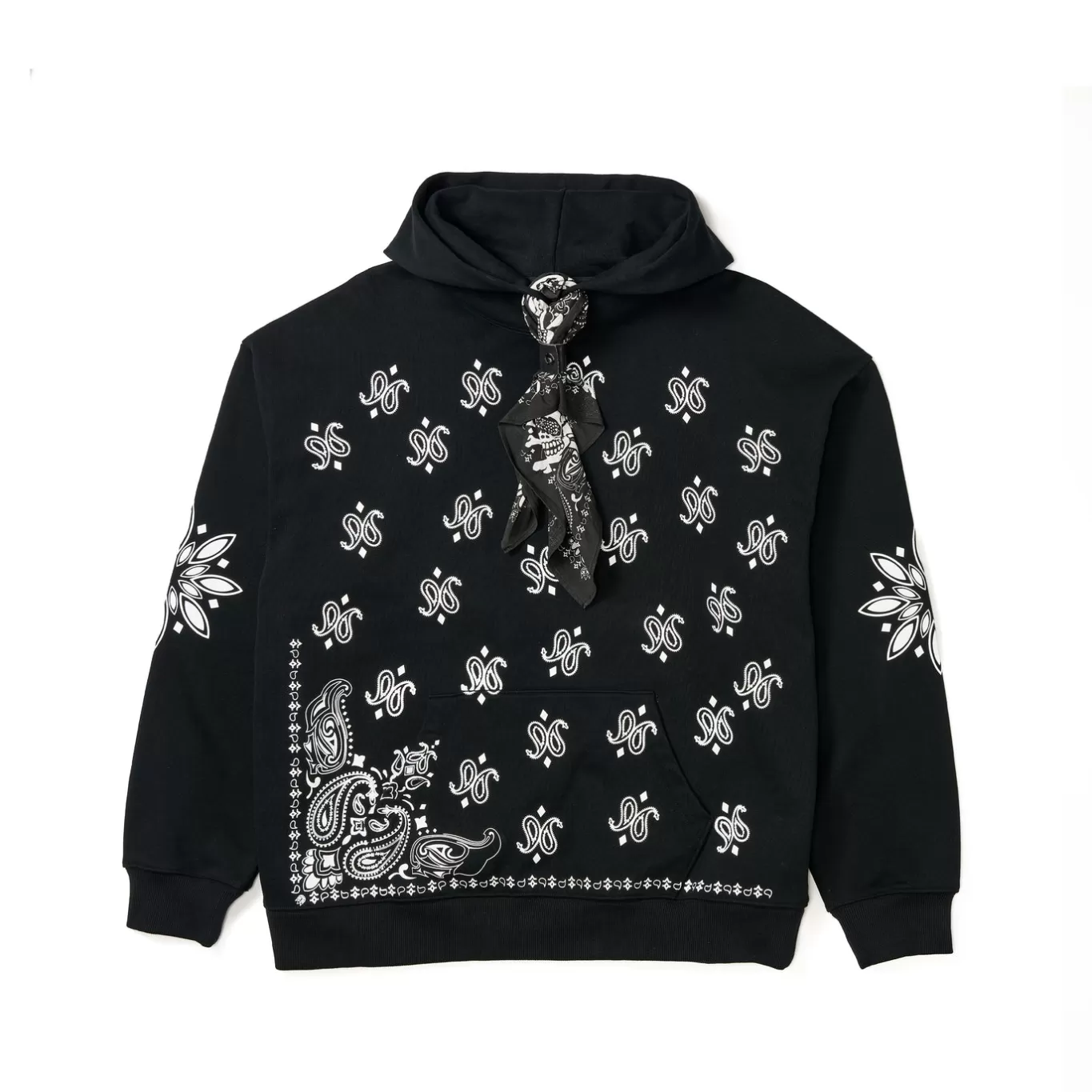 Cult Of Individuality Sweatshirts & Sweatpants<PULLOVER SWEATSHIRT IN PAISLEY BLACK