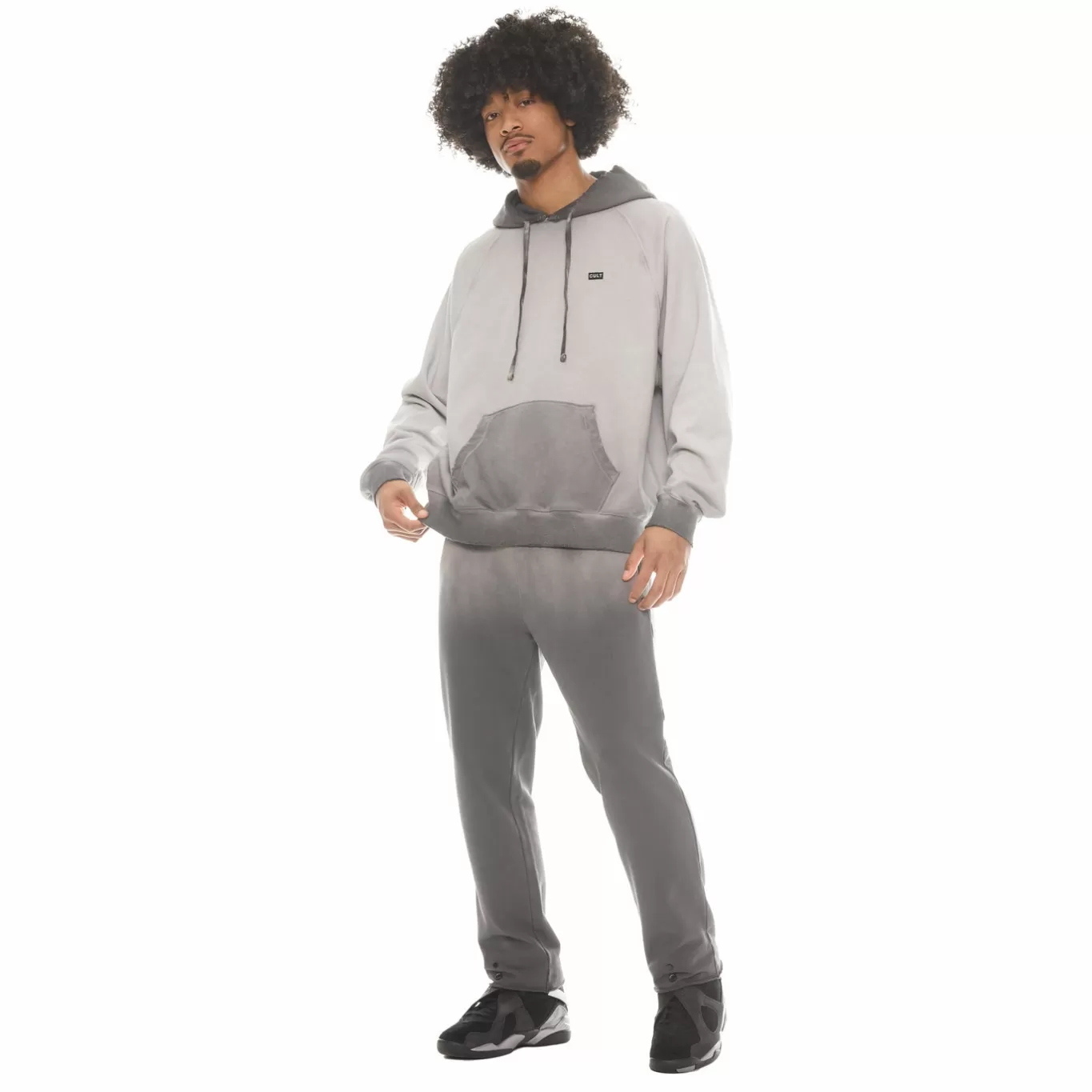 Cult Of Individuality Sweatshirts & Sweatpants<PULLOVER SWEATSHIRT IN VINTAGE CHARCOAL GRAY