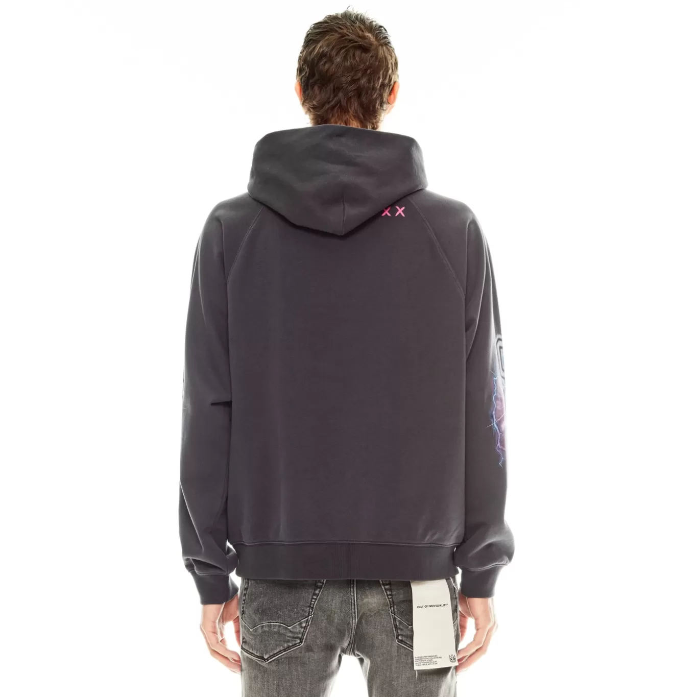 Cult Of Individuality Sweatshirts & Sweatpants<PULLOVER SWEATSHIRT IN VINTAGE CHARCOAL BLACK