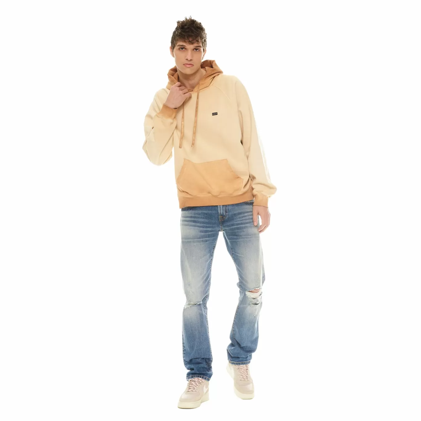 Cult Of Individuality Sweatshirts & Sweatpants<PULLOVER SWEATSHIRT IN VINTAGE RUST ORANGE