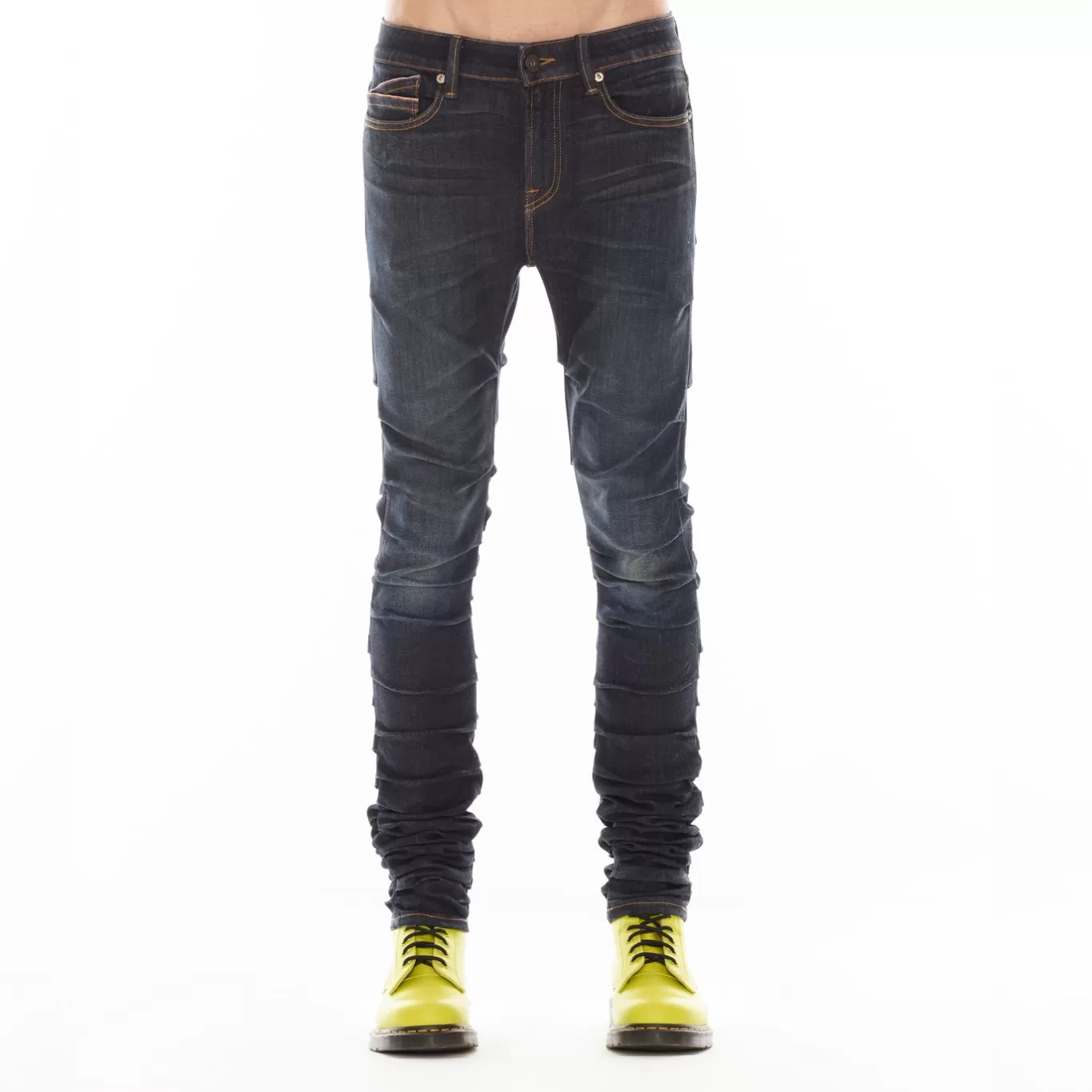 Cult Of Individuality Punk Nomad Stacked | Jeans<PUNK NOMAD IN 2 YEAR AGED BLACK