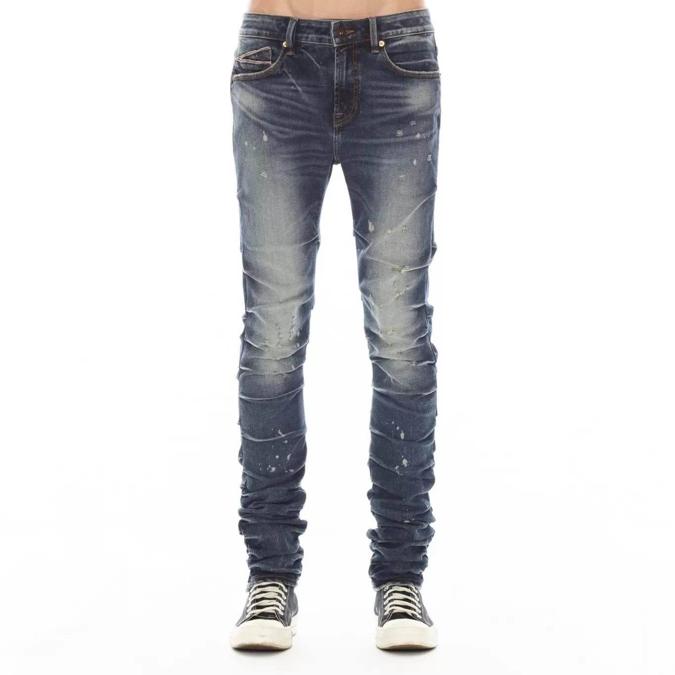 Cult Of Individuality Punk Nomad Stacked | Jeans<PUNK NOMAD IN CACTUS BLUE