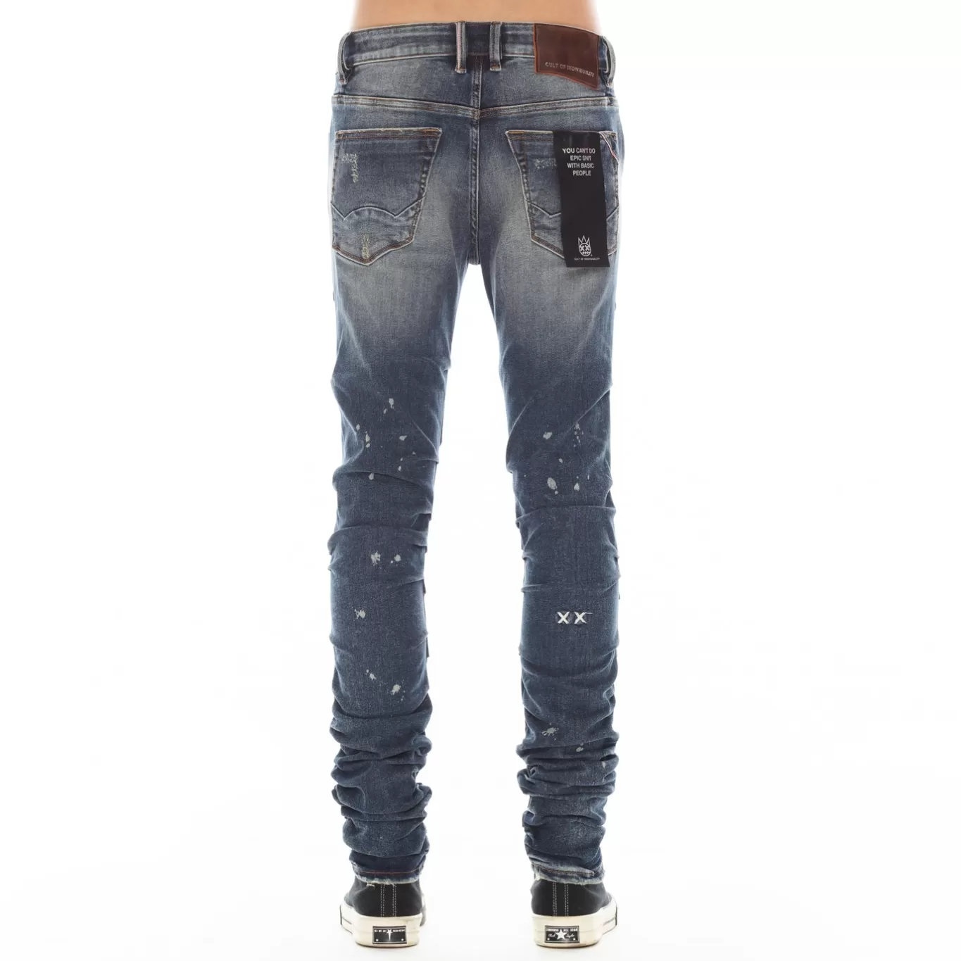 Cult Of Individuality Punk Nomad Stacked | Jeans<PUNK NOMAD IN CACTUS BLUE