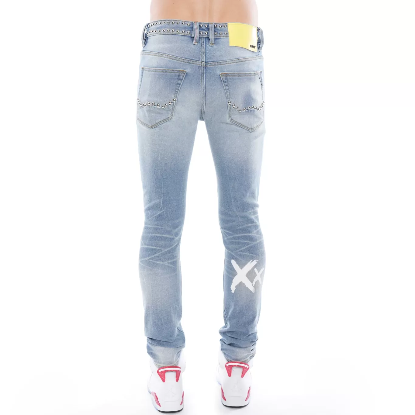 Cult Of Individuality Punk Super Skinny | Jeans<PUNK SUPER SKINNY IN DEF LEPPARD BLUE