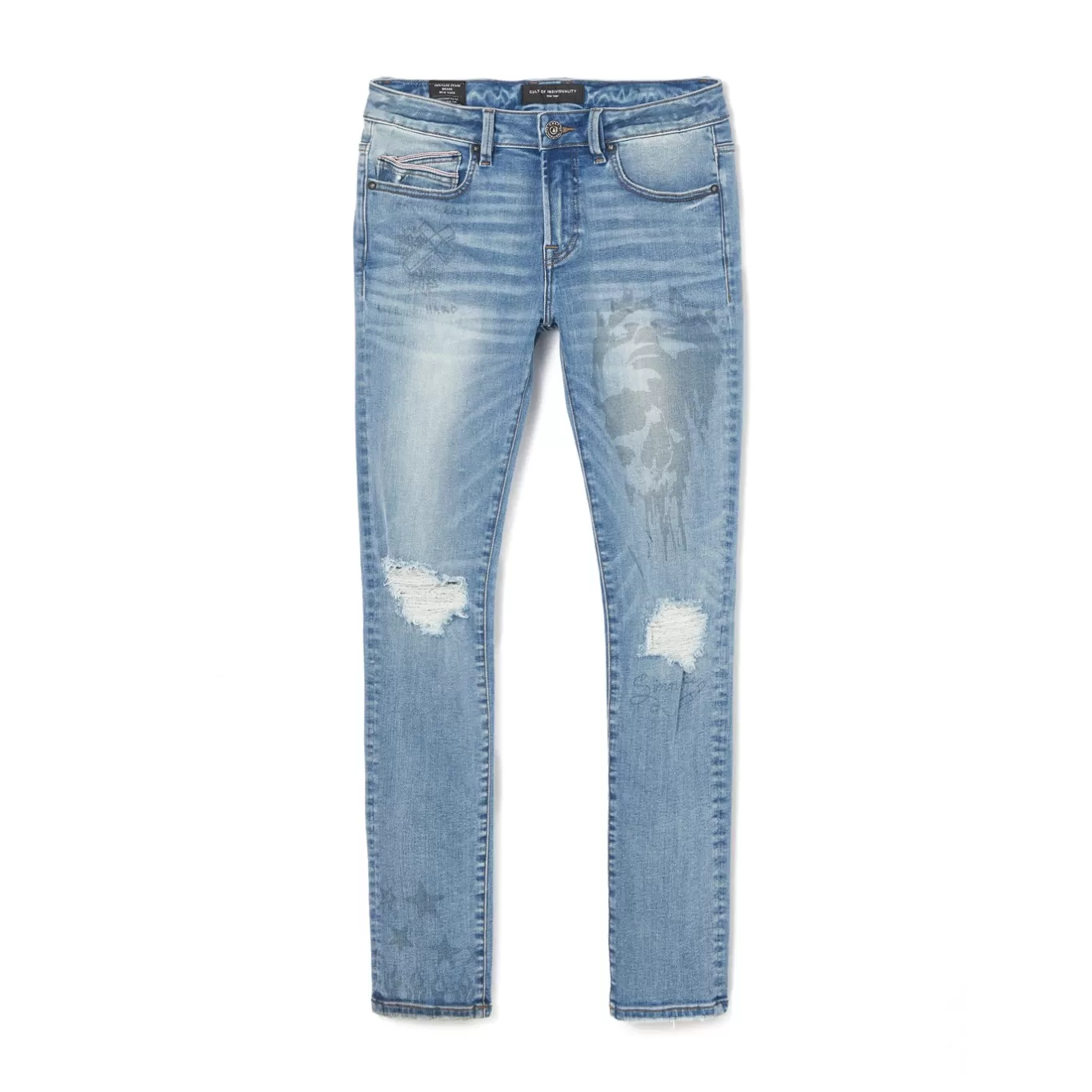 Cult Of Individuality Punk Super Skinny | Jeans<PUNK SUPER SKINNY IN IDOL BLUE