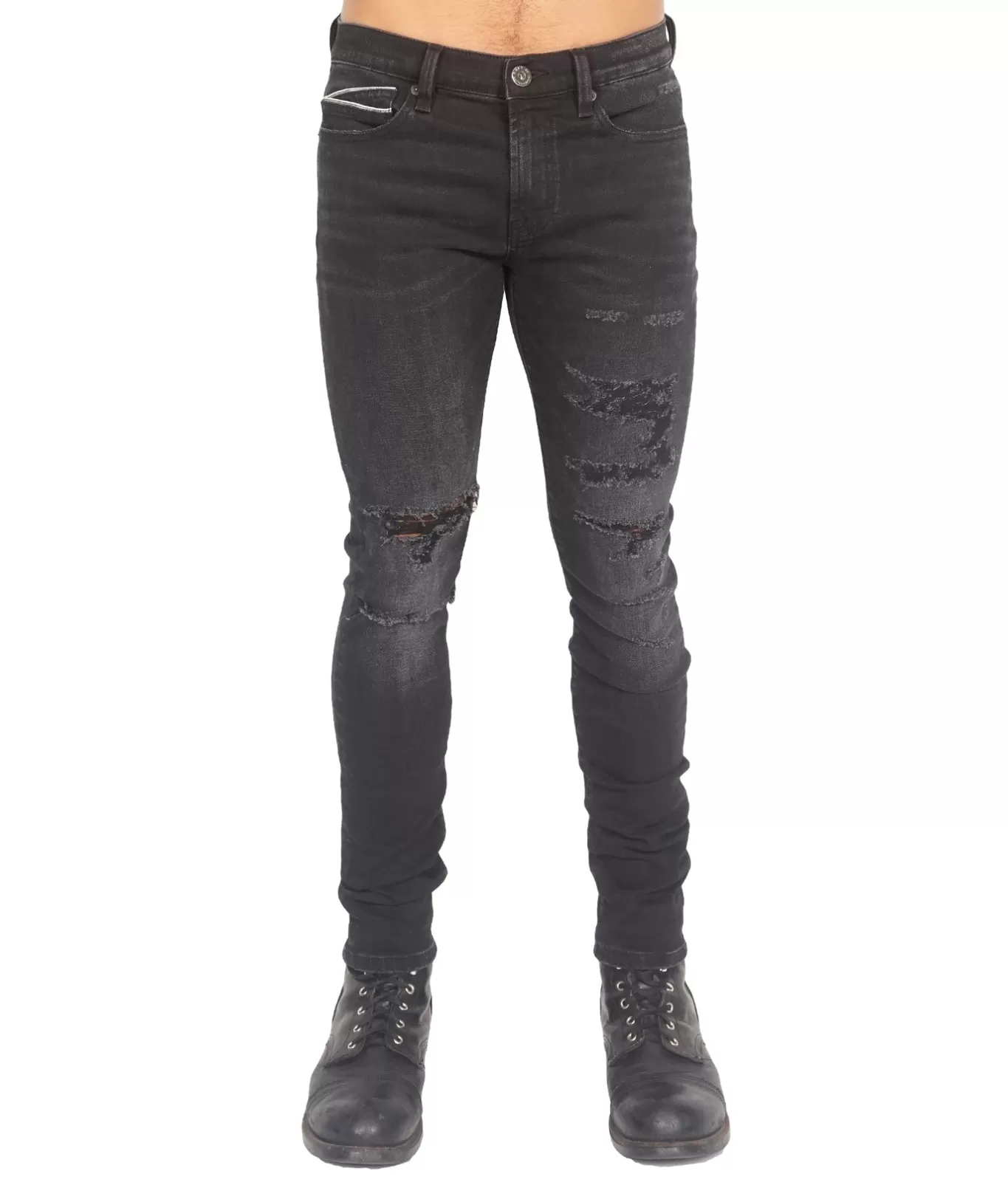 Cult Of Individuality Punk Super Skinny | Jeans<PUNK SUPER SKINNY IN JET JEANS BLACK