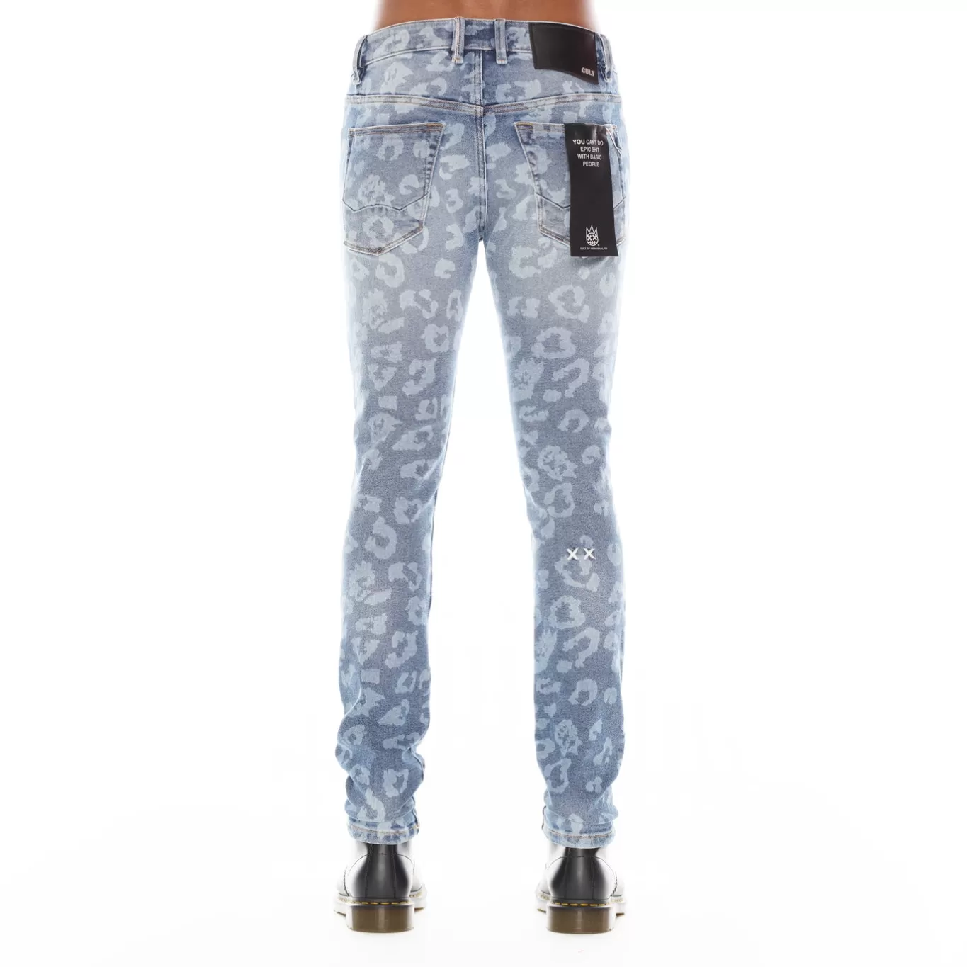 Cult Of Individuality Punk Super Skinny | Jeans<PUNK SUPER SKINNY IN LEOPARD BLUE