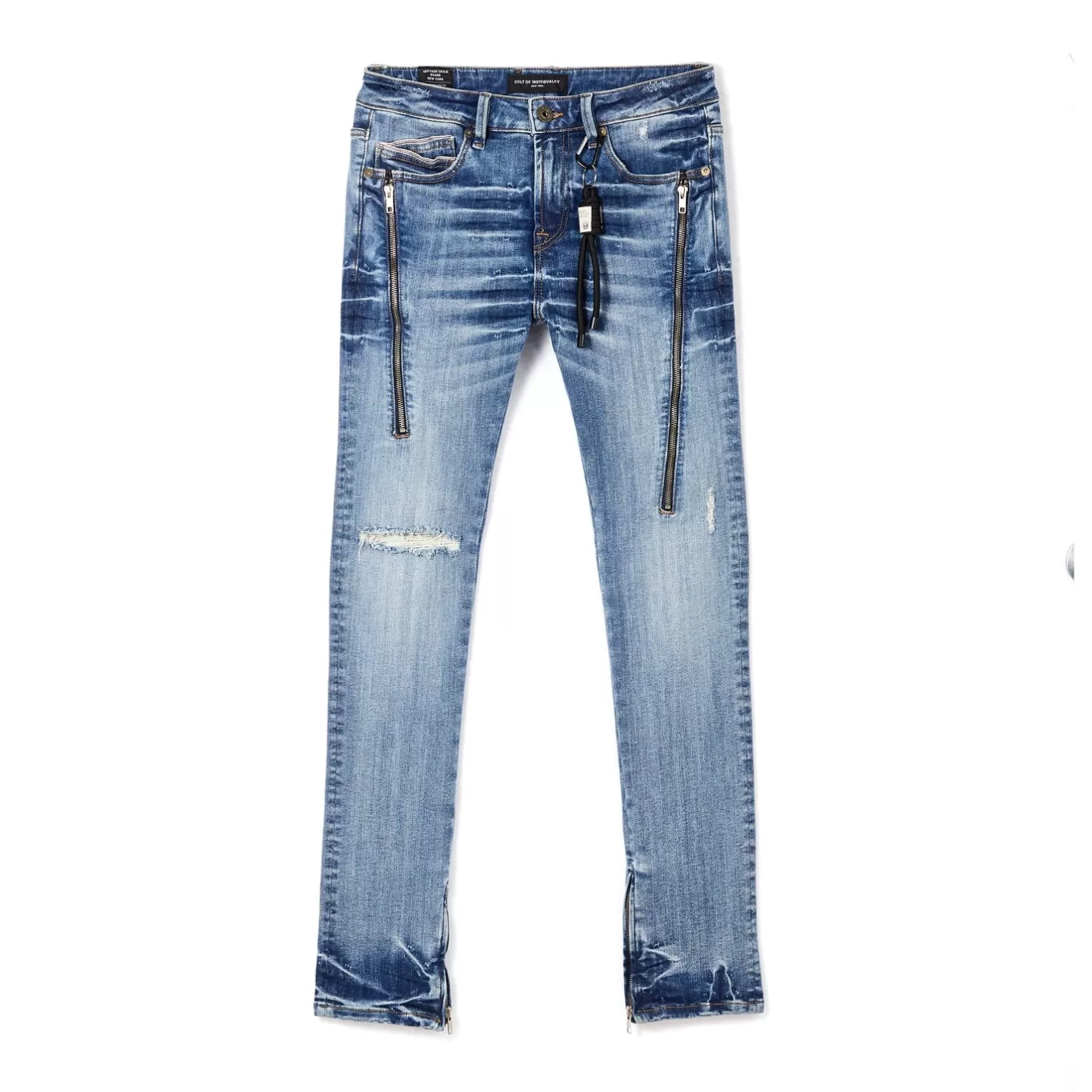 Cult Of Individuality Punk Super Skinny | Jeans<PUNK SUPER SKINNY JEANS IN FORD BLUE