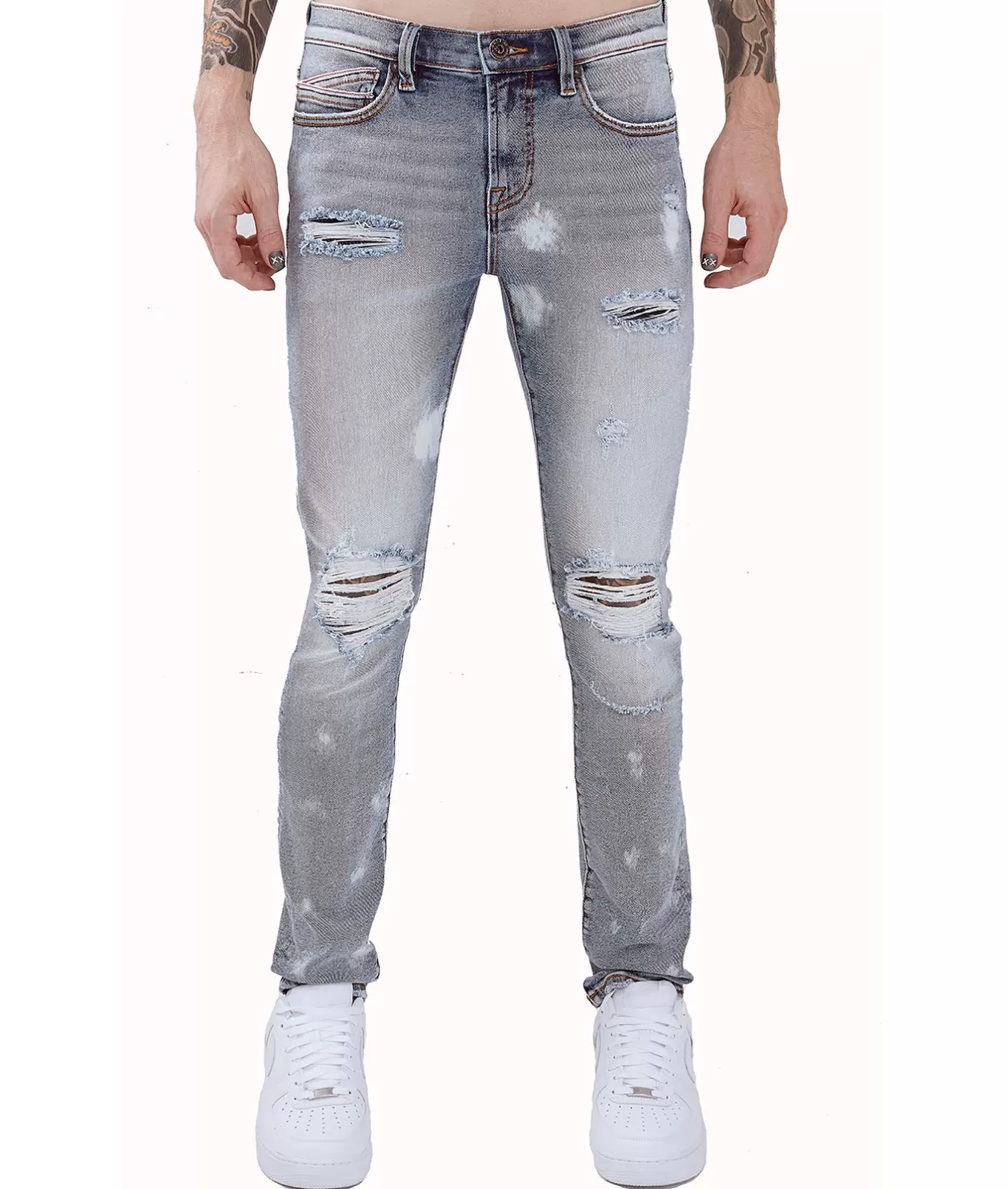 Cult Of Individuality Punk Super Skinny | Jeans<PUNK SUPER SKINNY STRETCH IN BLEACH BLUE