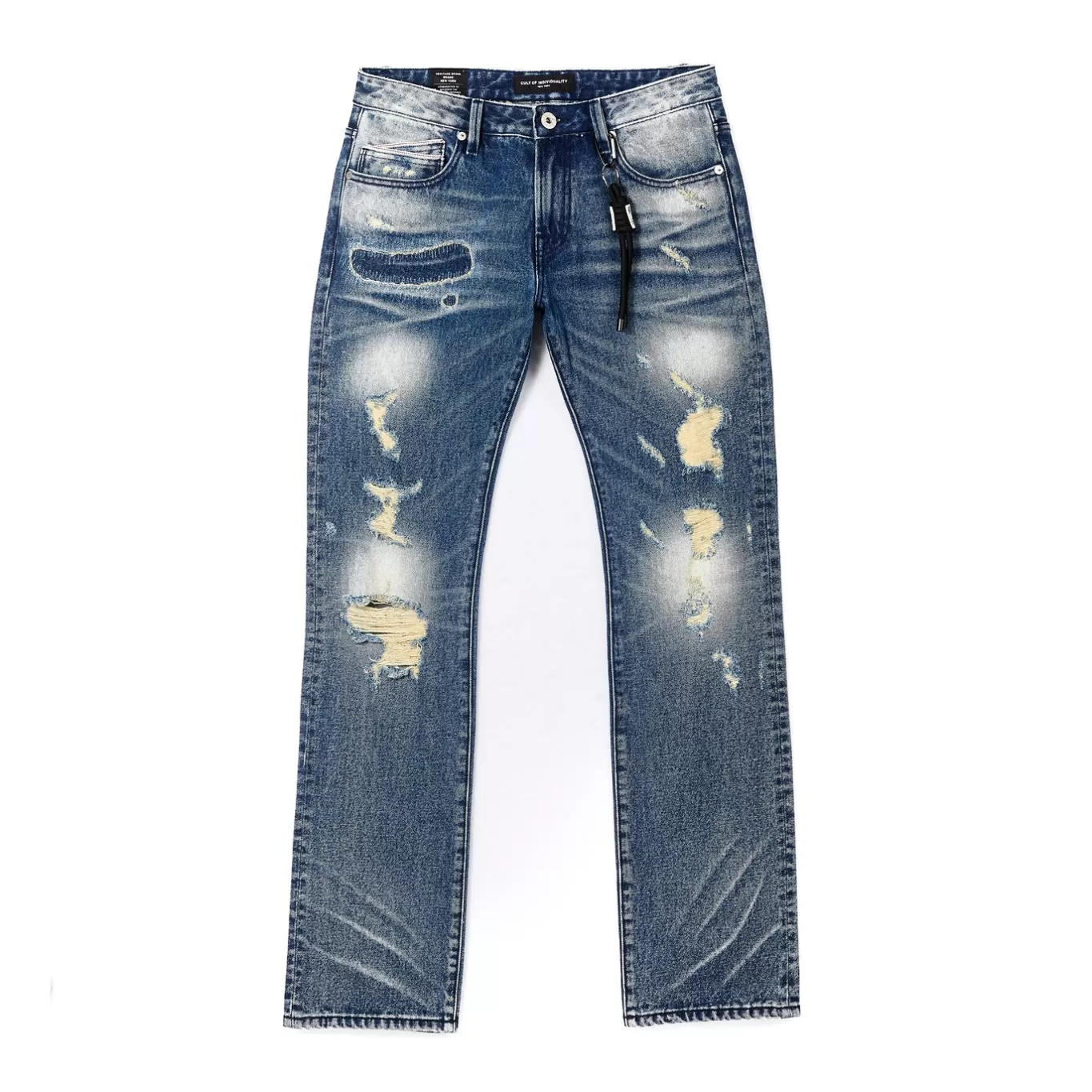 Cult Of Individuality Jeans<REBEL STRAIGHT JEANS IN KNOX BLUE