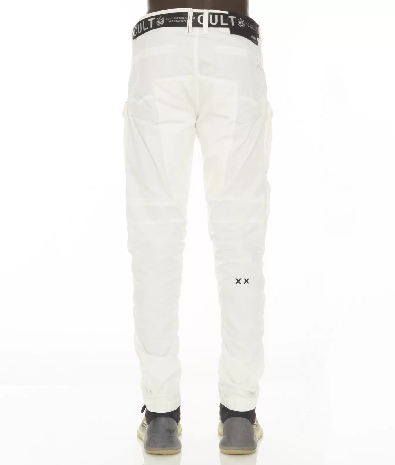 Cult Of Individuality Cargos | Jeans<ROCKER CARGO RIDGED W/ BELT IN WHITE