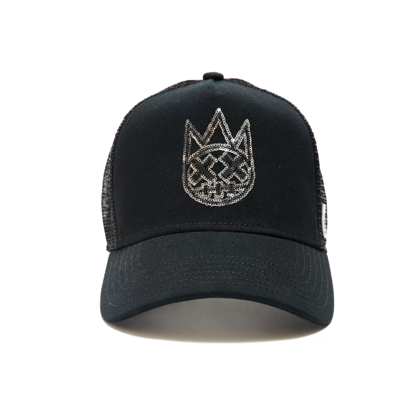 Cult Of Individuality Trucker Hats<SEQUINS TRUCKER HAT IN BLACK