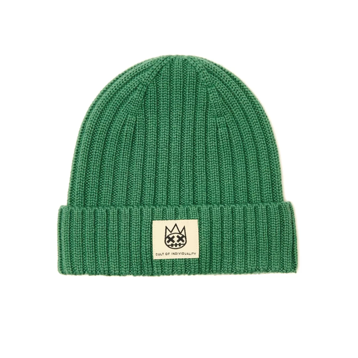 Cult Of Individuality Knit Hats<SHIMUCHAN LOGO KNIT HAT IN VINTAGE GREEN