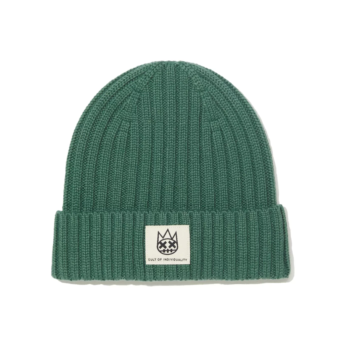 Cult Of Individuality Knit Hats<SHIMUCHAN LOGO KNIT HAT IN VINTAGE GREEN