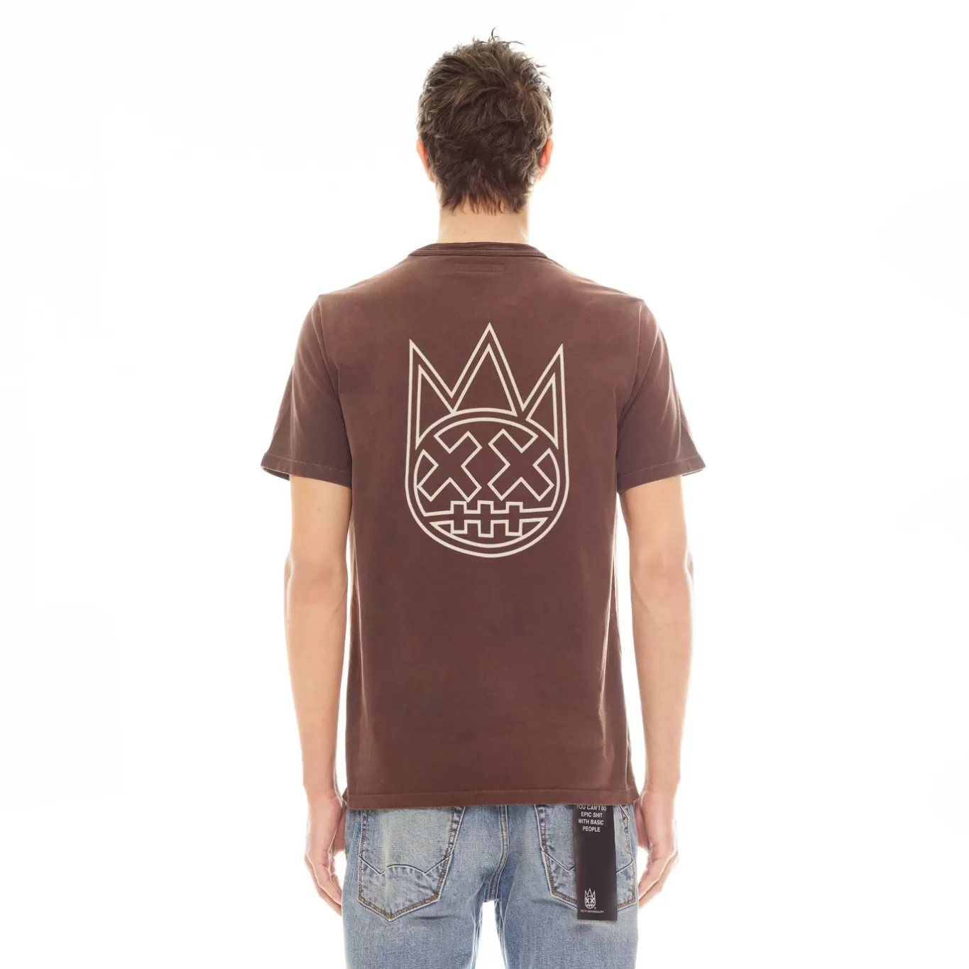 Cult Of Individuality T-Shirts<SHIMUCHAN LOGO SHORT SLEEVE CREW NECK T SHIRT IN VINTAGE BROWN