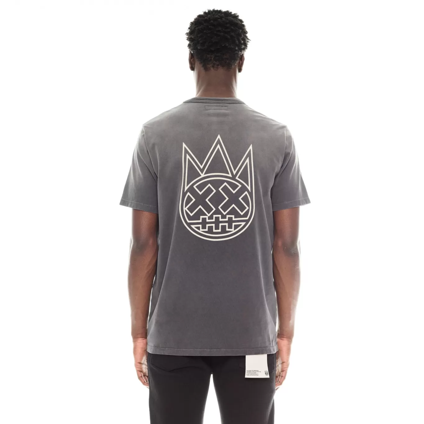 Cult Of Individuality T-Shirts<SHIMUCHAN LOGO SHORT SLEEVE CREW NECK T SHIRT IN VINTAGE CHARCOAL GRAY