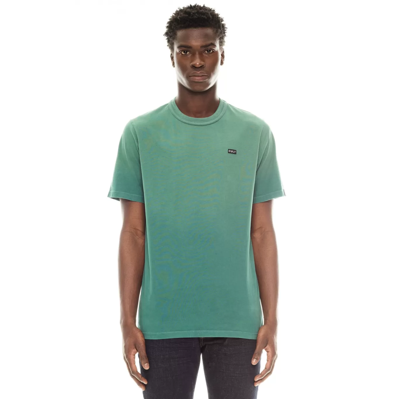 Cult Of Individuality T-Shirts<SHIMUCHAN LOGO SHORT SLEEVE CREW NECK T SHIRT IN VINTAGE GREEN