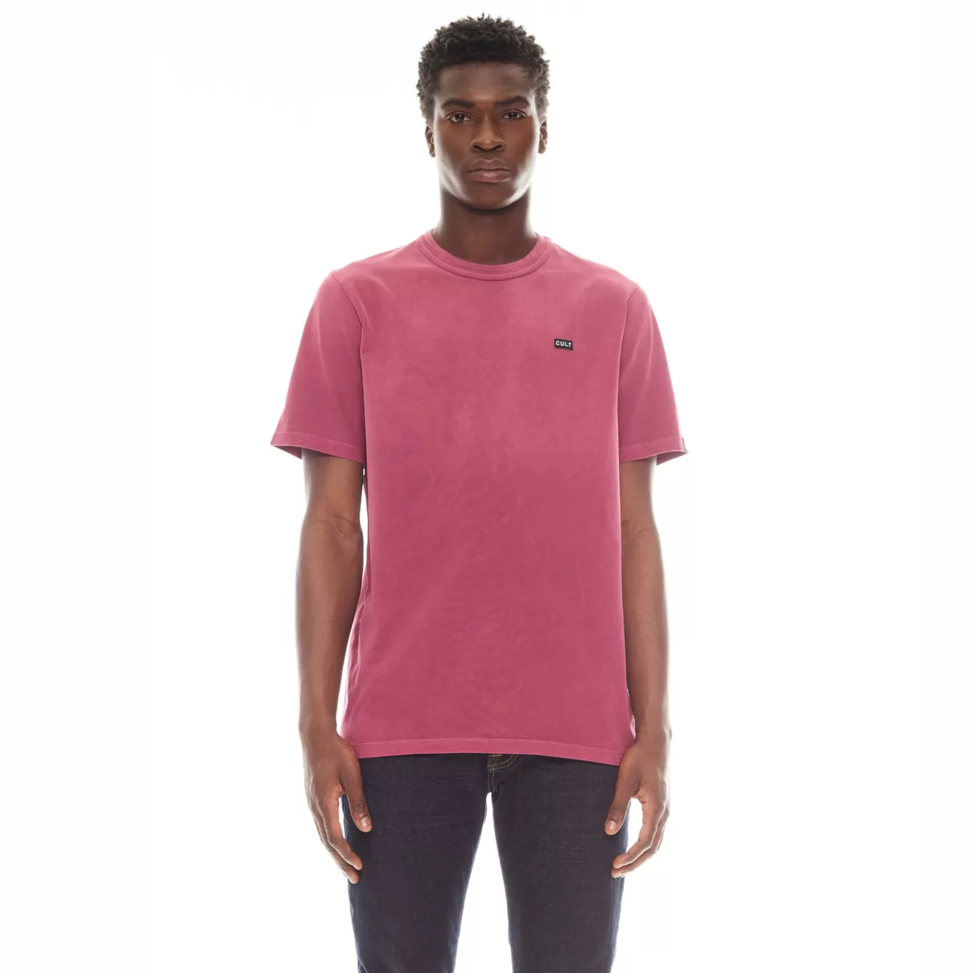 Cult Of Individuality T-Shirts<SHIMUCHAN LOGO SHORT SLEEVE CREW NECK T SHIRT IN VINTAGE MERLOT RED