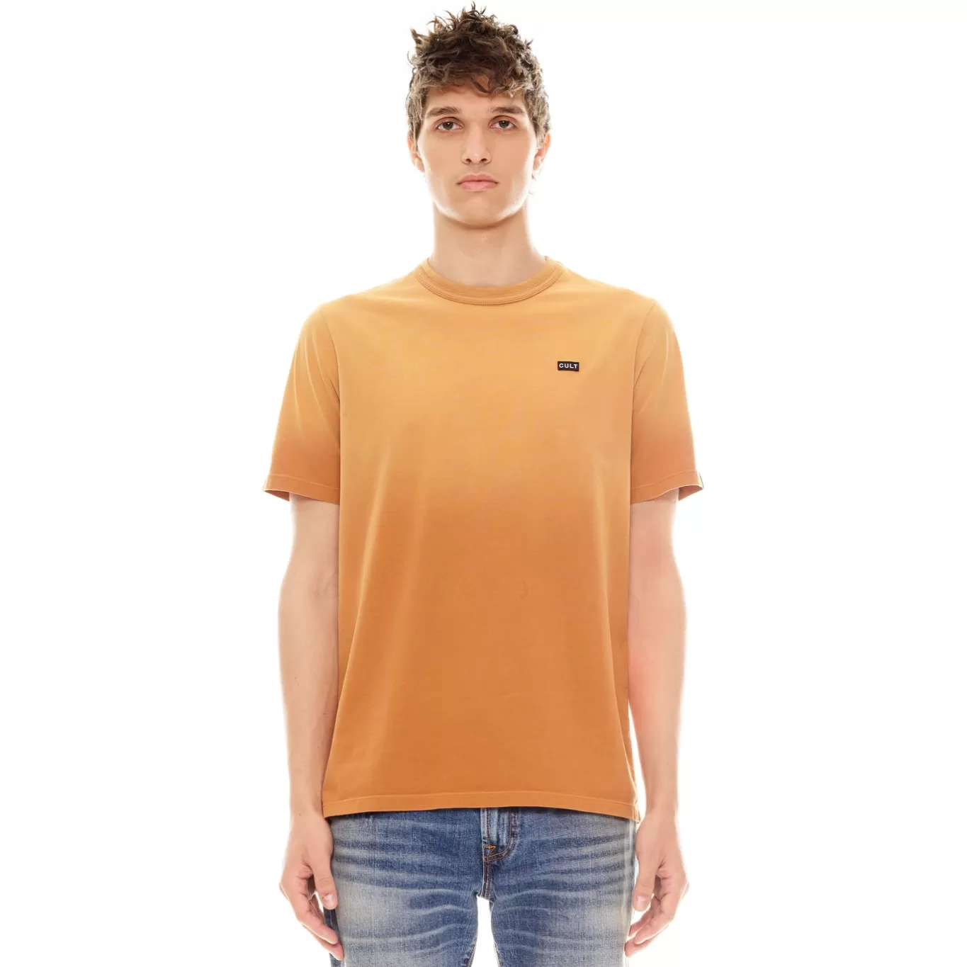 Cult Of Individuality T-Shirts<SHIMUCHAN LOGO SHORT SLEEVE CREW NECK T SHIRT IN VINTAGE RUST ORANGE