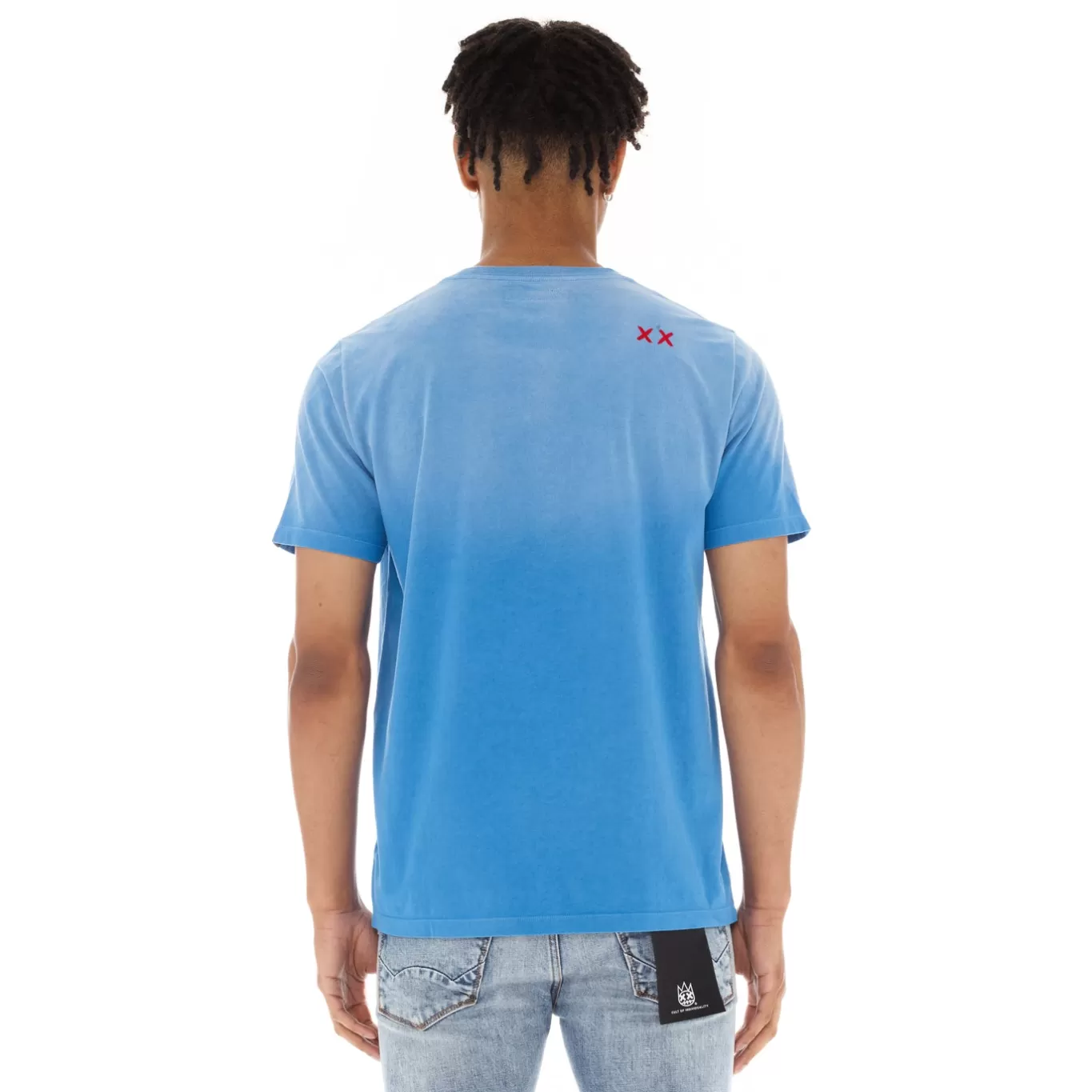 Cult Of Individuality T-Shirts<SHIMUCHAN LOGO SHORT SLEEVE CREW NECK TEE IN VINTAGE BLUE
