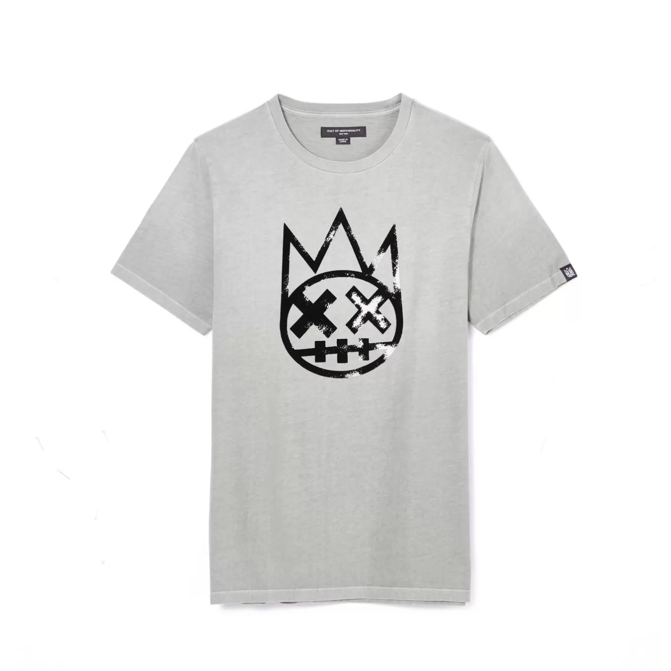 Cult Of Individuality T-Shirts<SHIMUCHAN LOGO SHORT SLEEVE CREW NECK TEE IN VINTAGE GREY GRAY