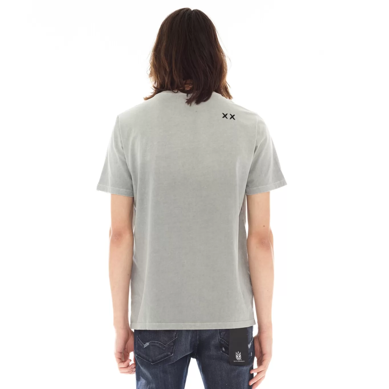 Cult Of Individuality T-Shirts<SHIMUCHAN LOGO SHORT SLEEVE CREW NECK TEE IN VINTAGE GREY GRAY