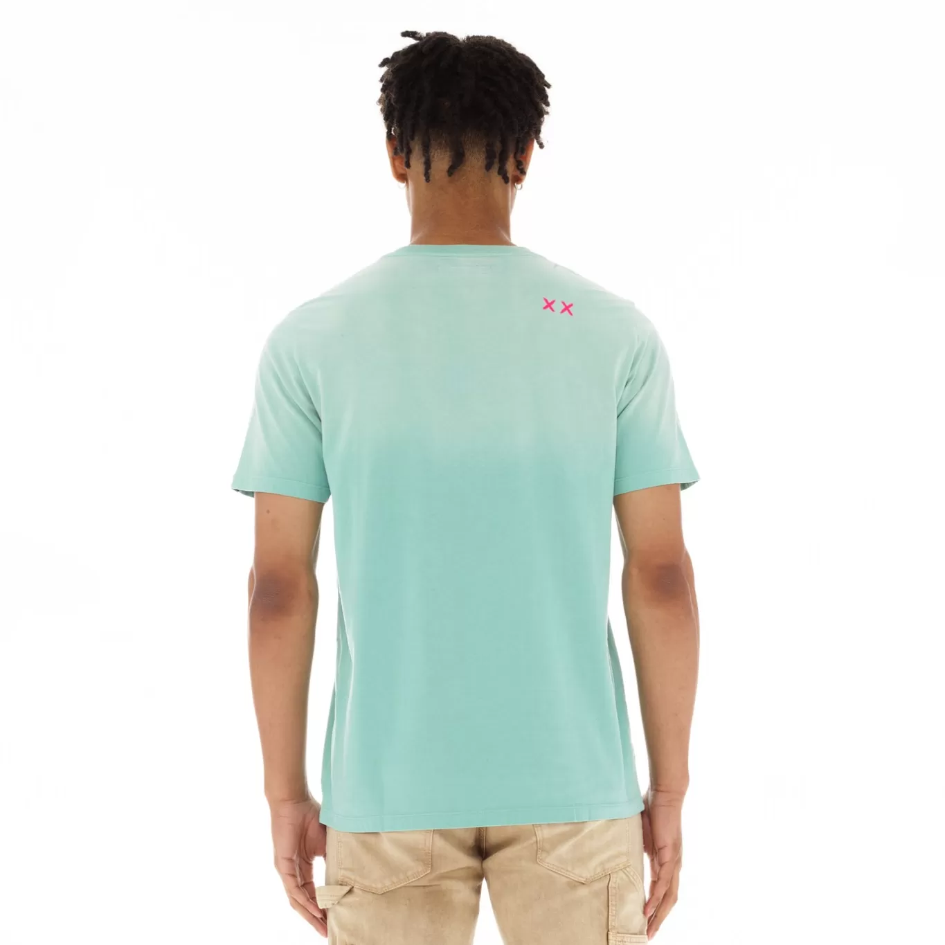 Cult Of Individuality T-Shirts<SHIMUCHAN LOGO SHORT SLEEVE CREW NECK TEE IN VINTAGE MINT BLUE